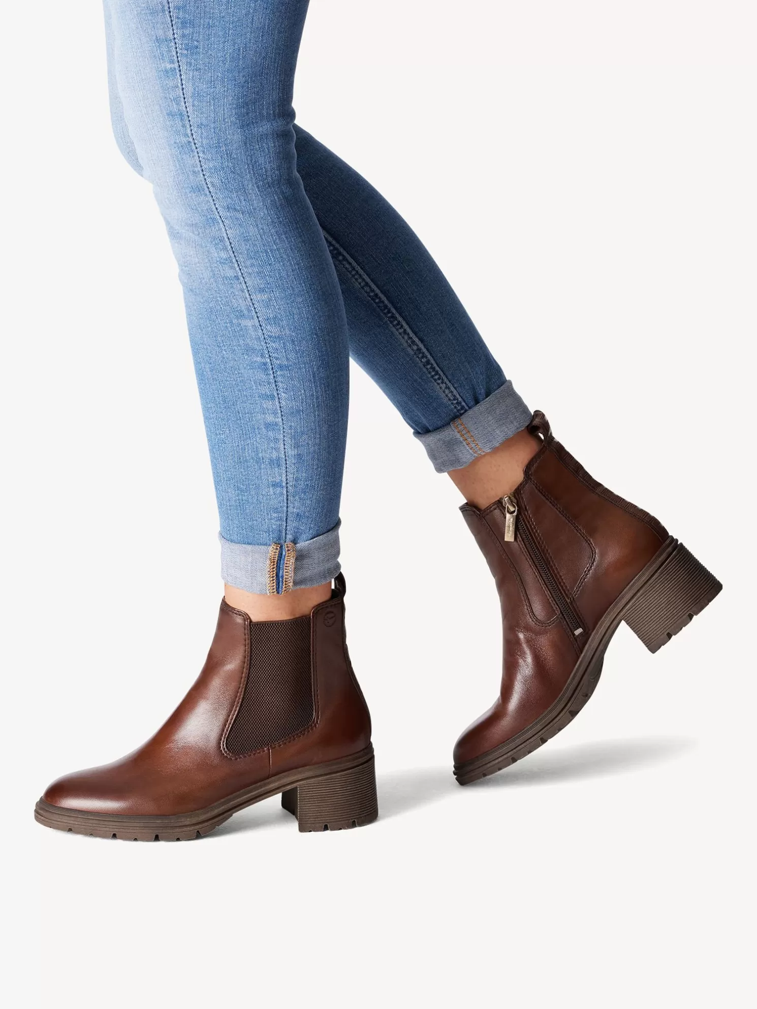 Tamaris Leder Chelsea Boot - braun