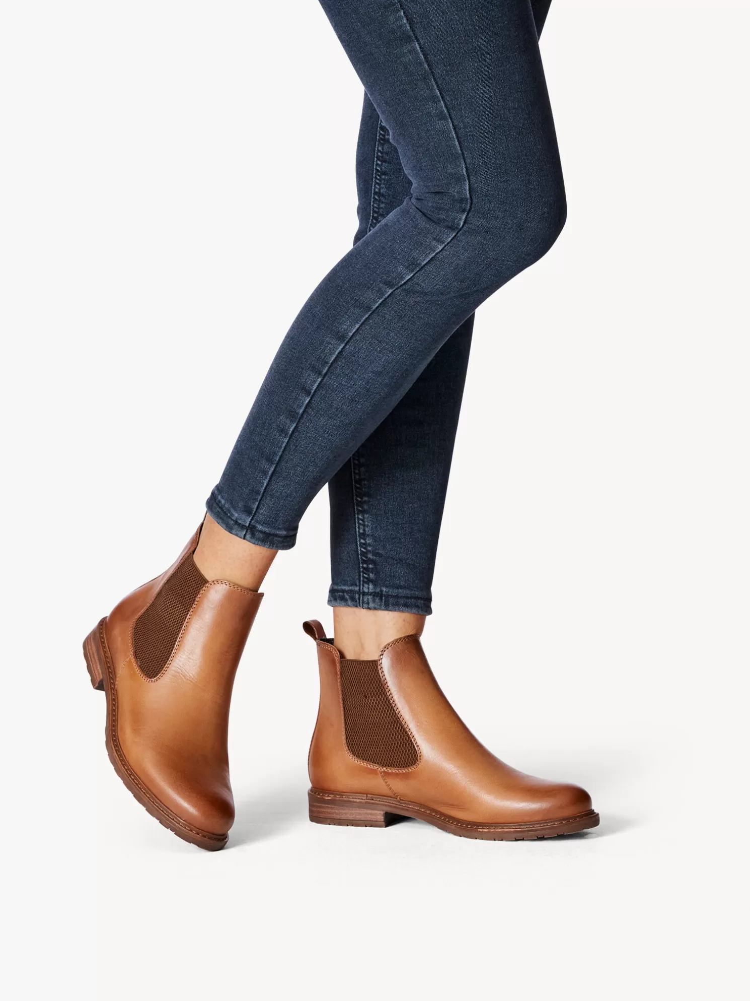 Tamaris Leder Chelsea Boot - braun