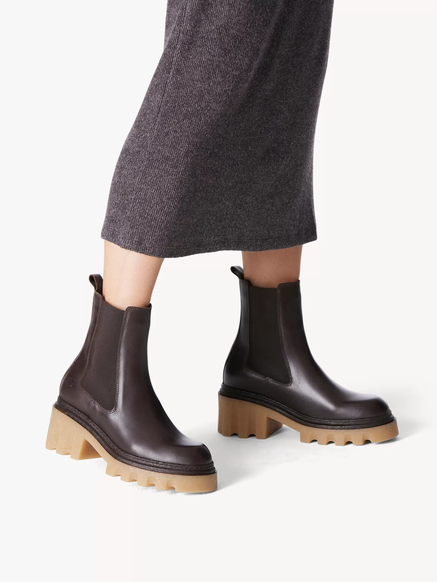 Tamaris Leder Chelsea Boot - braun