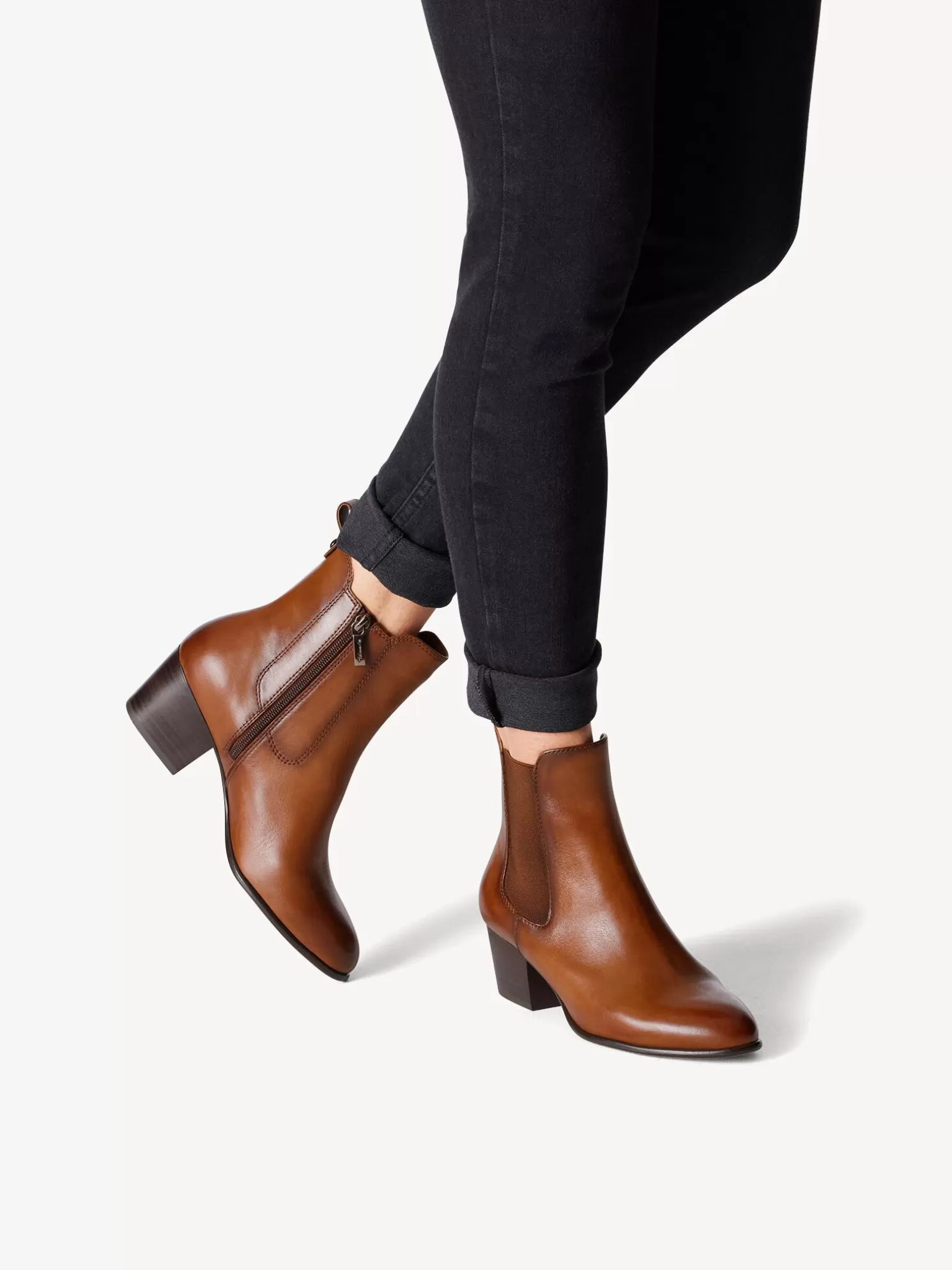 Tamaris Leder Chelsea Boot - braun