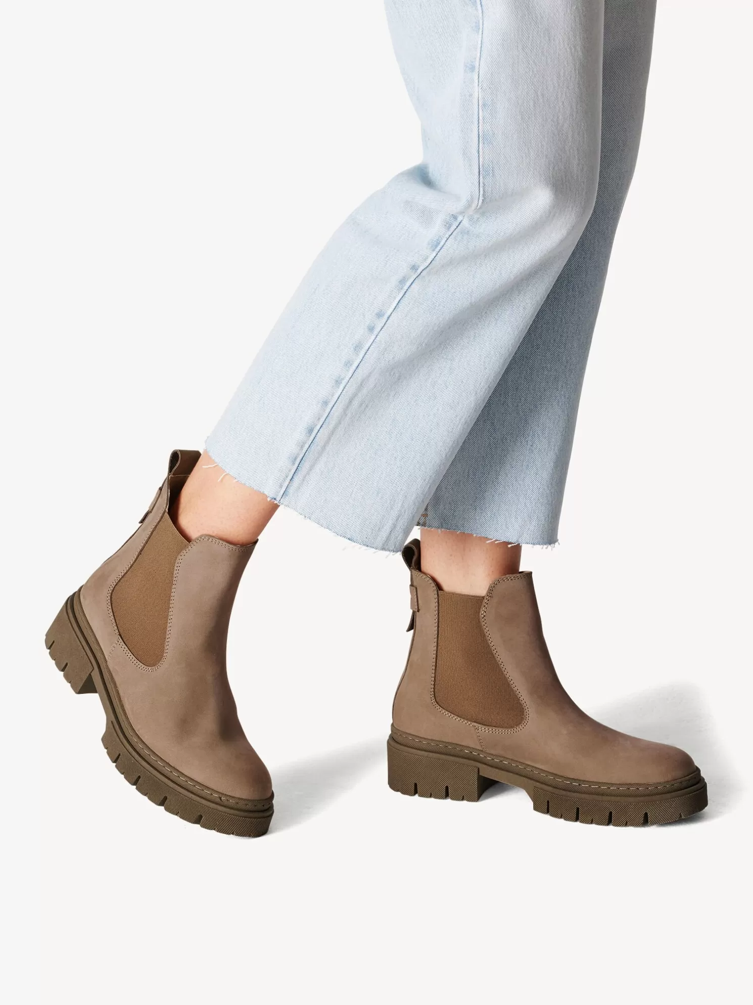 Tamaris Leder Chelsea Boot - braun