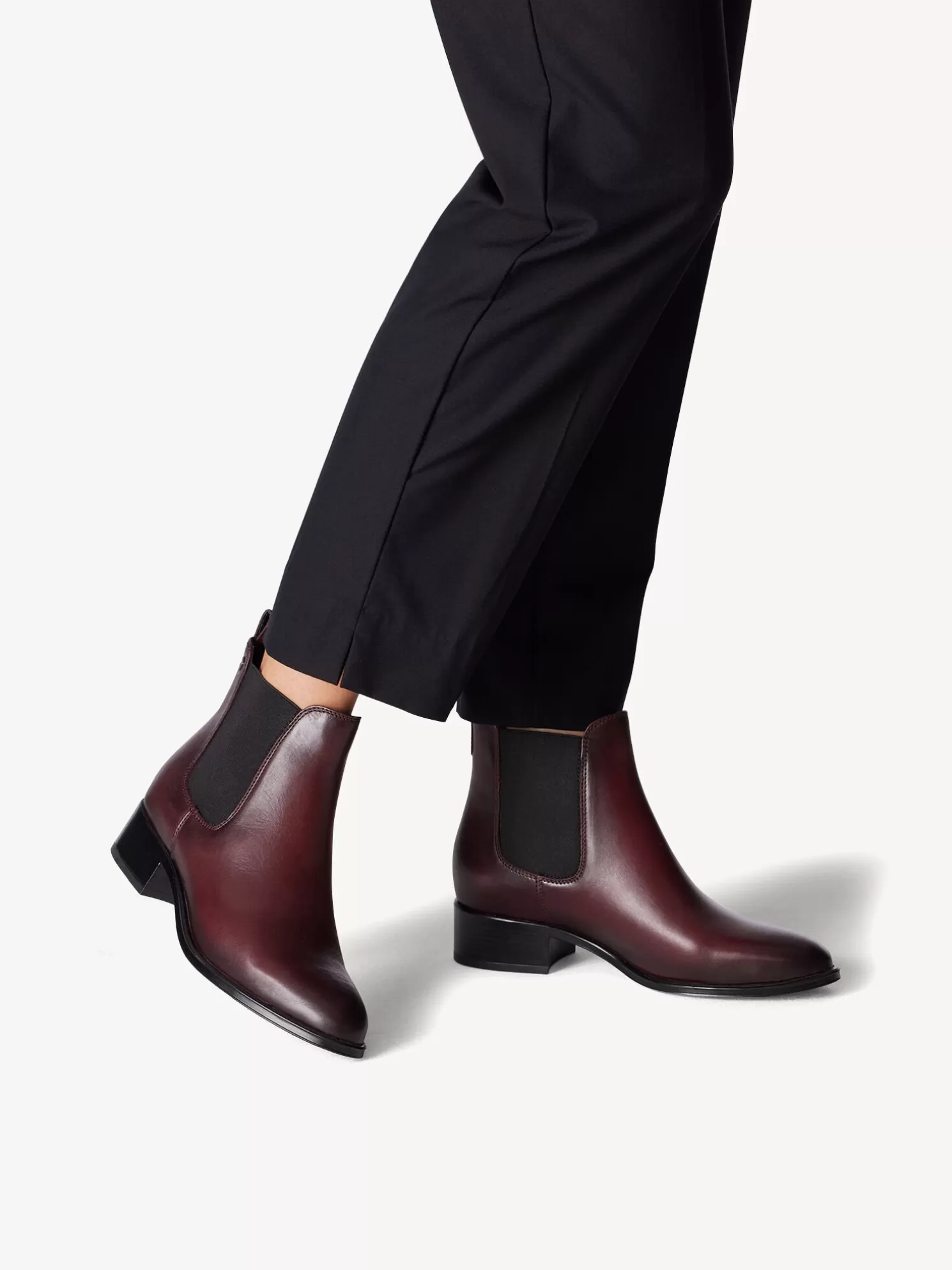 Tamaris Leder Chelsea Boot - rot