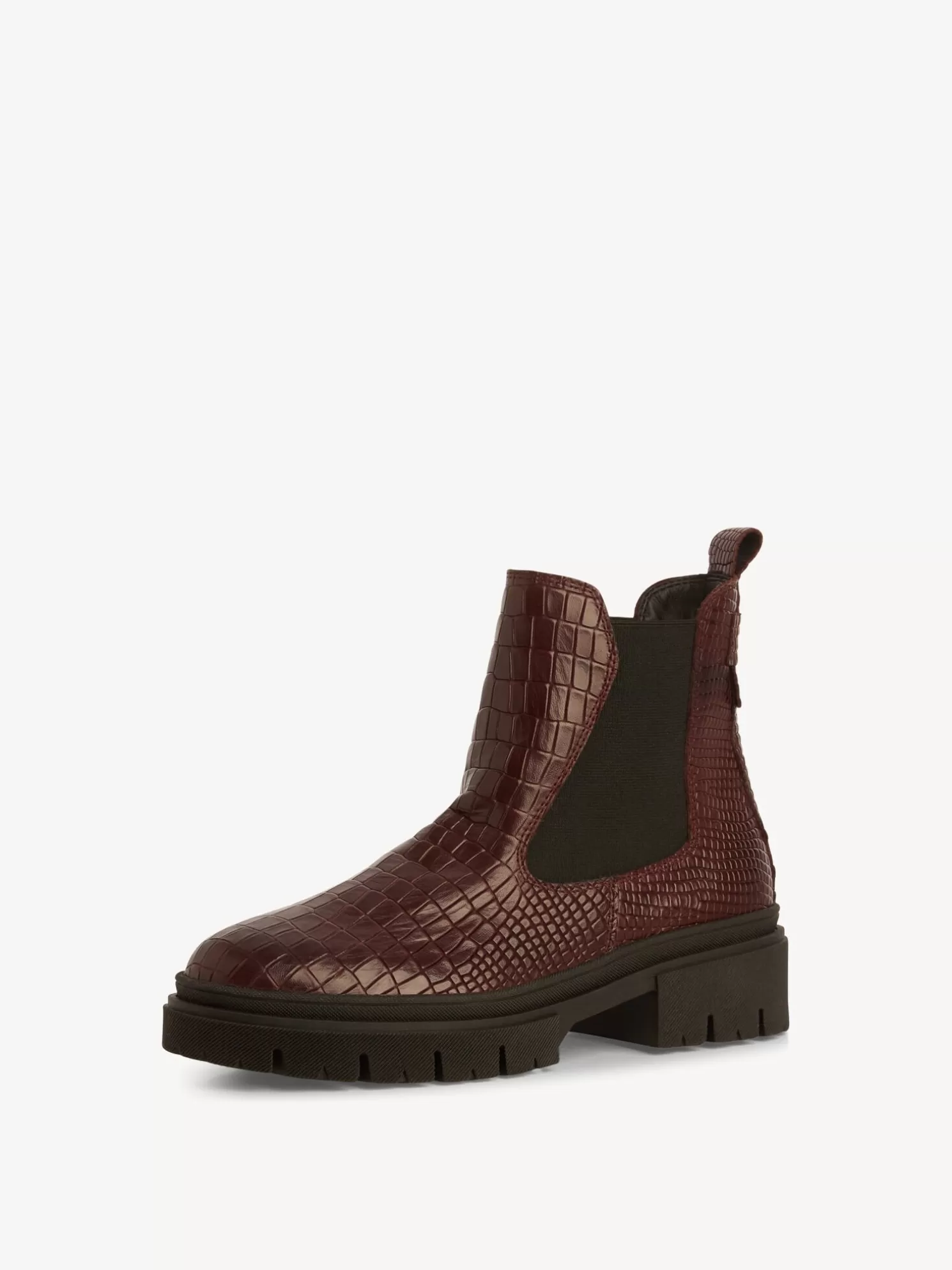 Tamaris Leder Chelsea Boot - rot