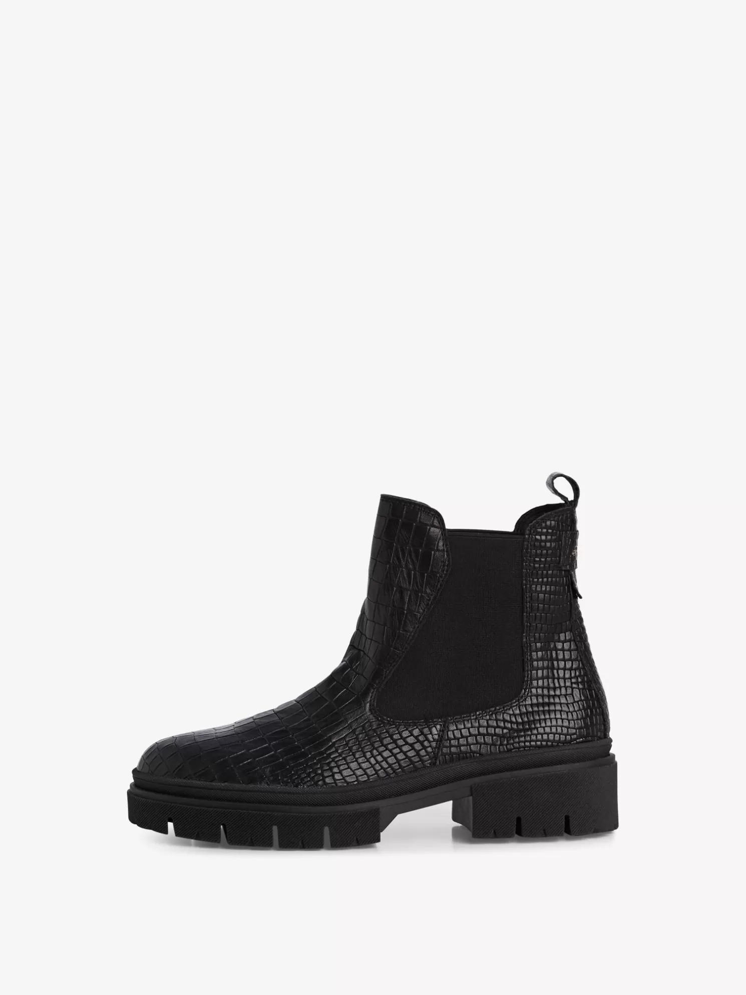 Tamaris Leder Chelsea Boot - schwarz