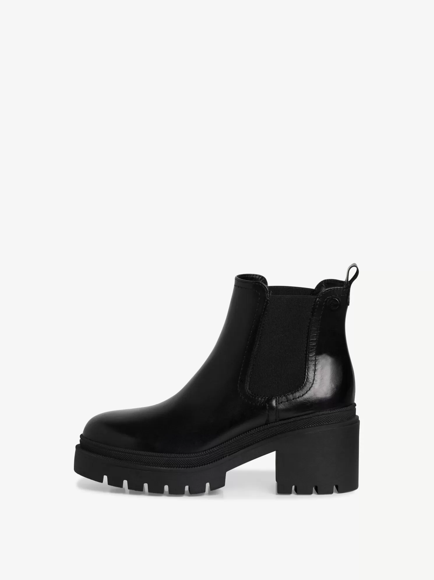 Tamaris Leder Chelsea Boot - schwarz