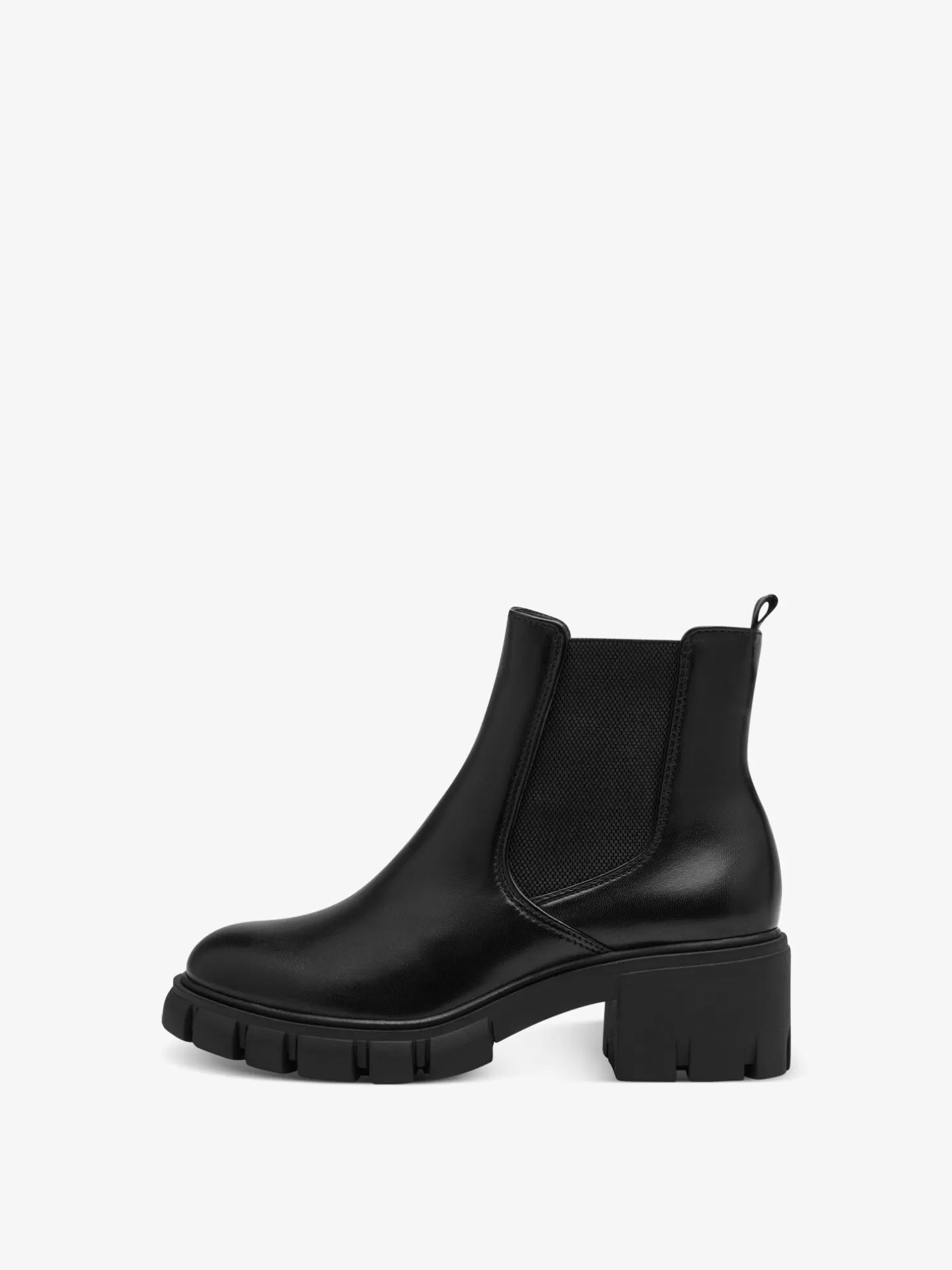 Tamaris Leder Chelsea Boot - schwarz