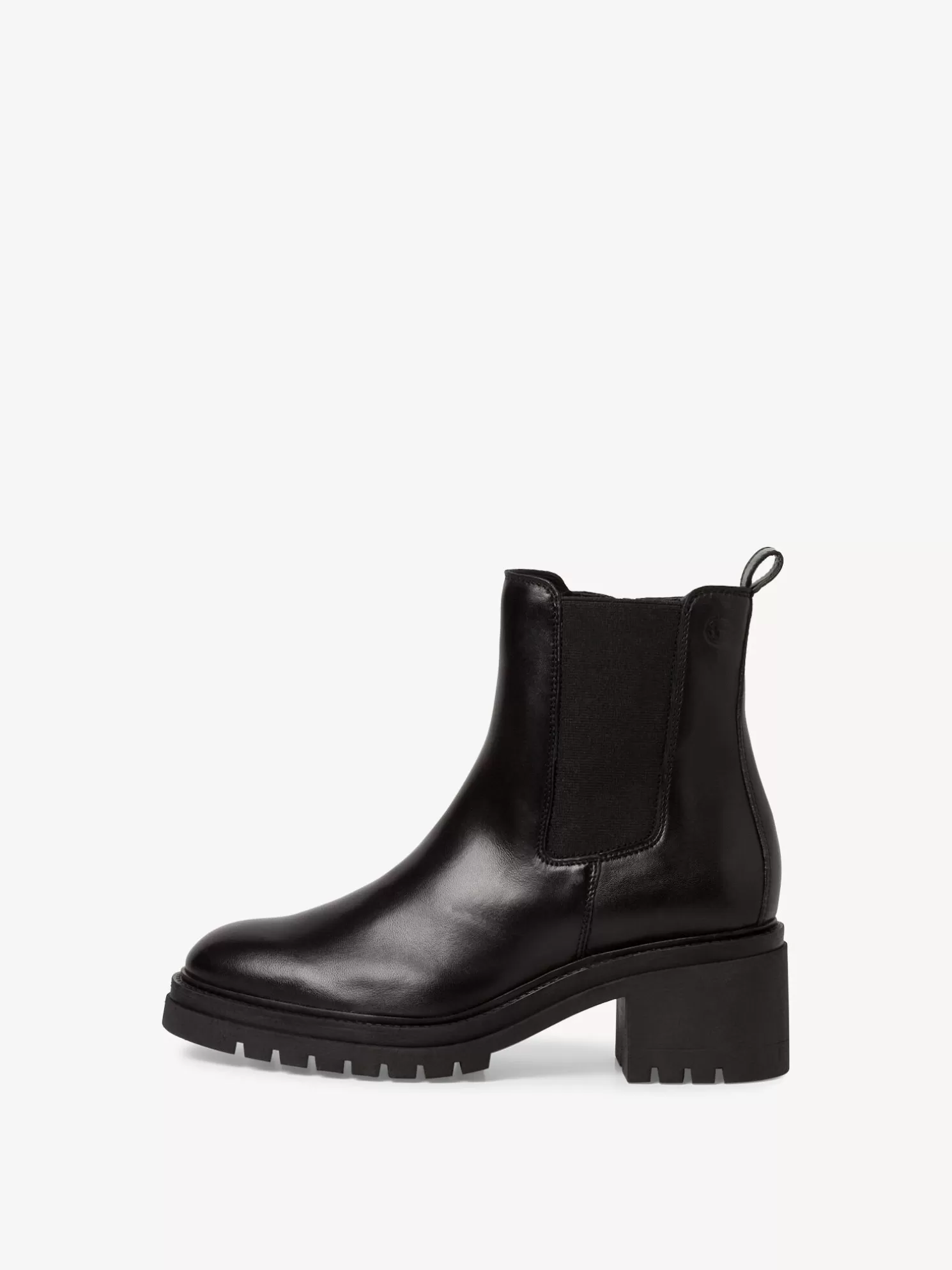 Tamaris Leder Chelsea Boot - schwarz