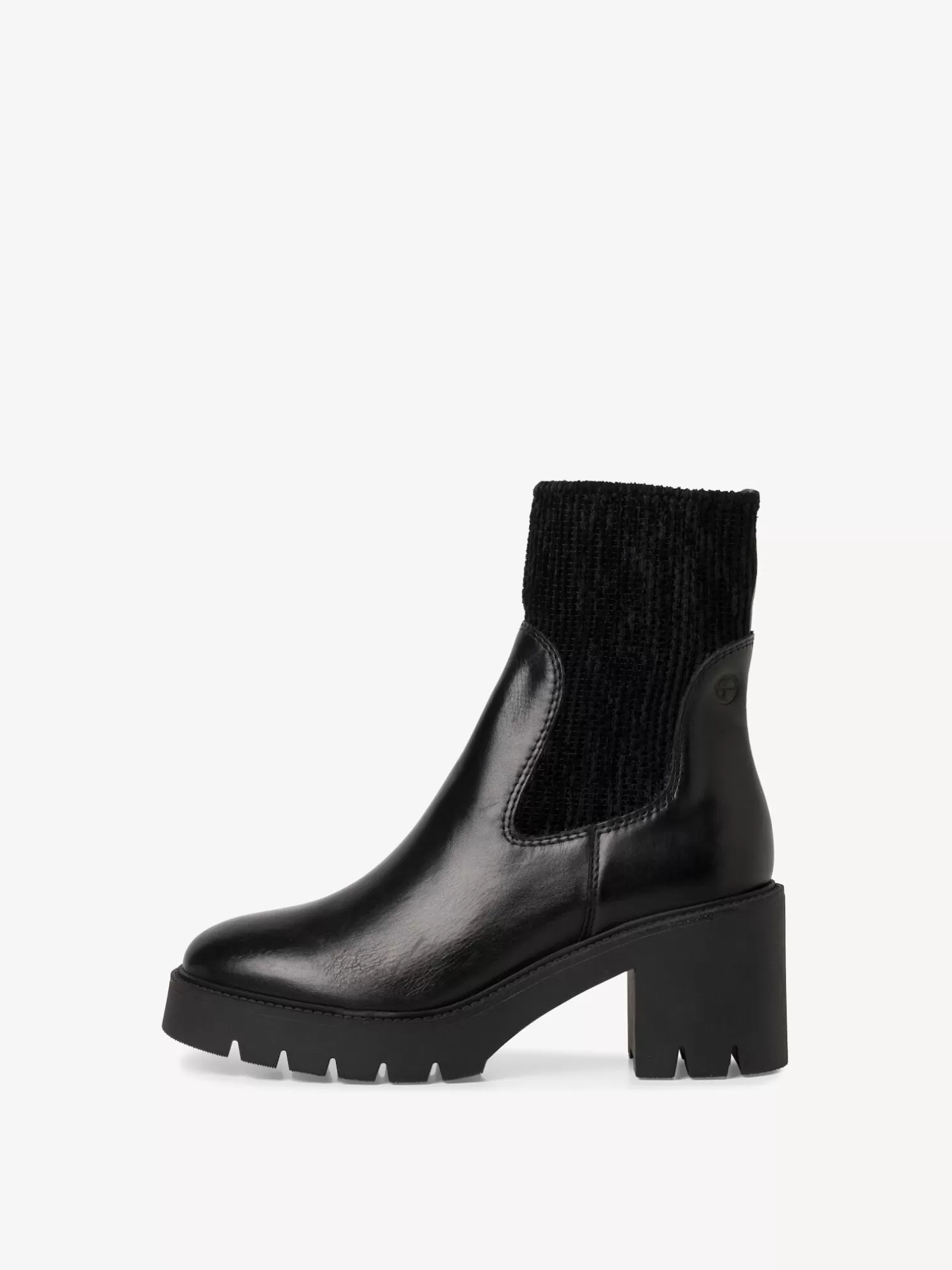 Tamaris Leder Chelsea Boot - schwarz