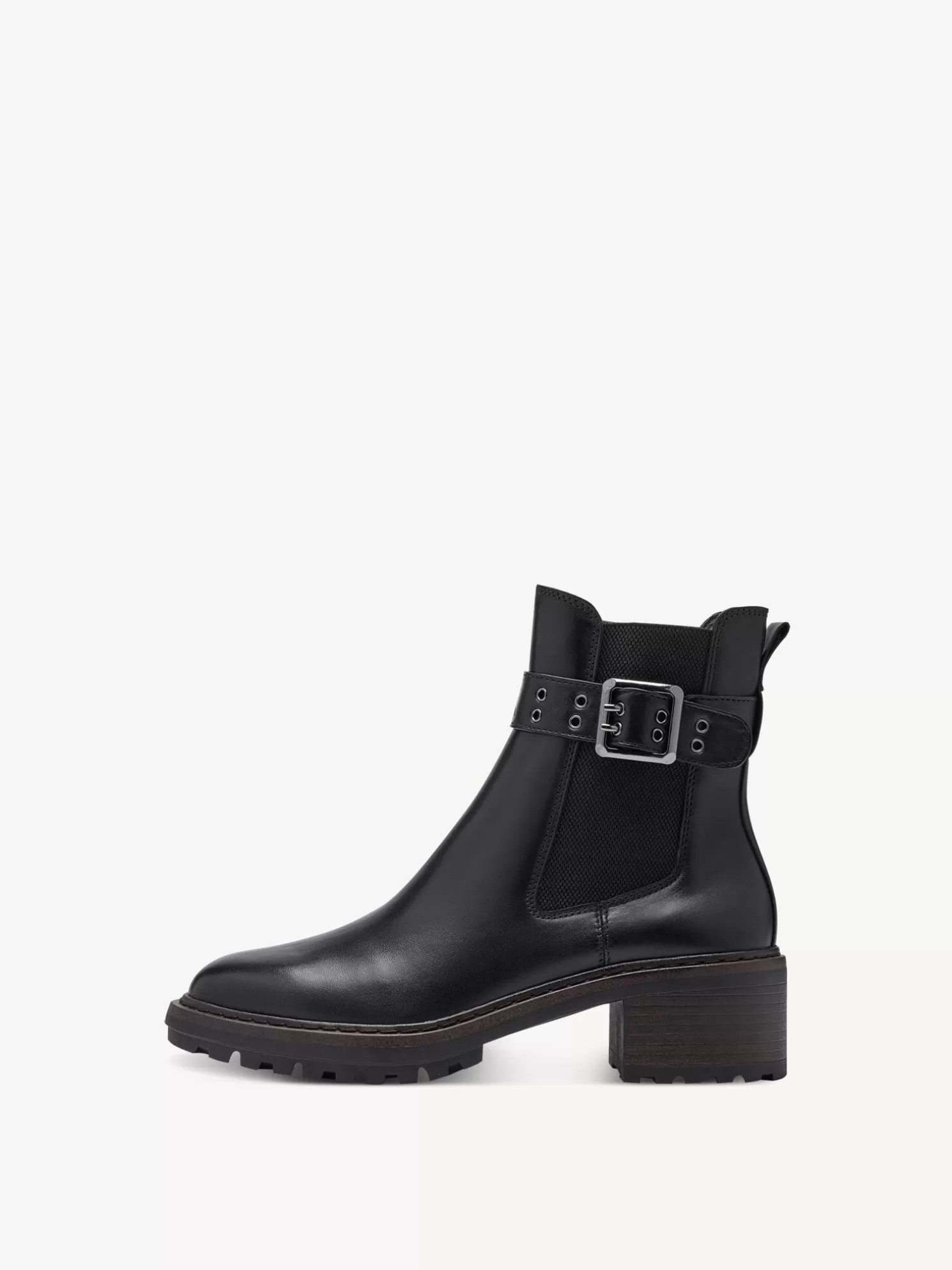 Tamaris Leder Chelsea Boot - schwarz