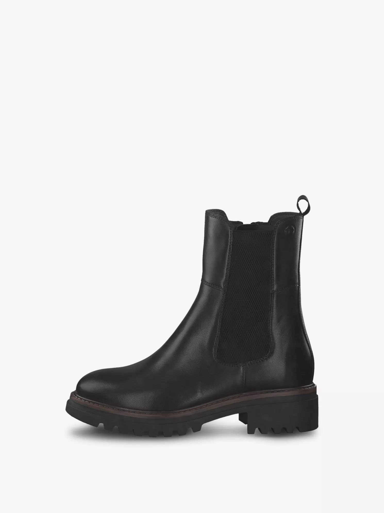 Tamaris Leder Chelsea Boot - schwarz