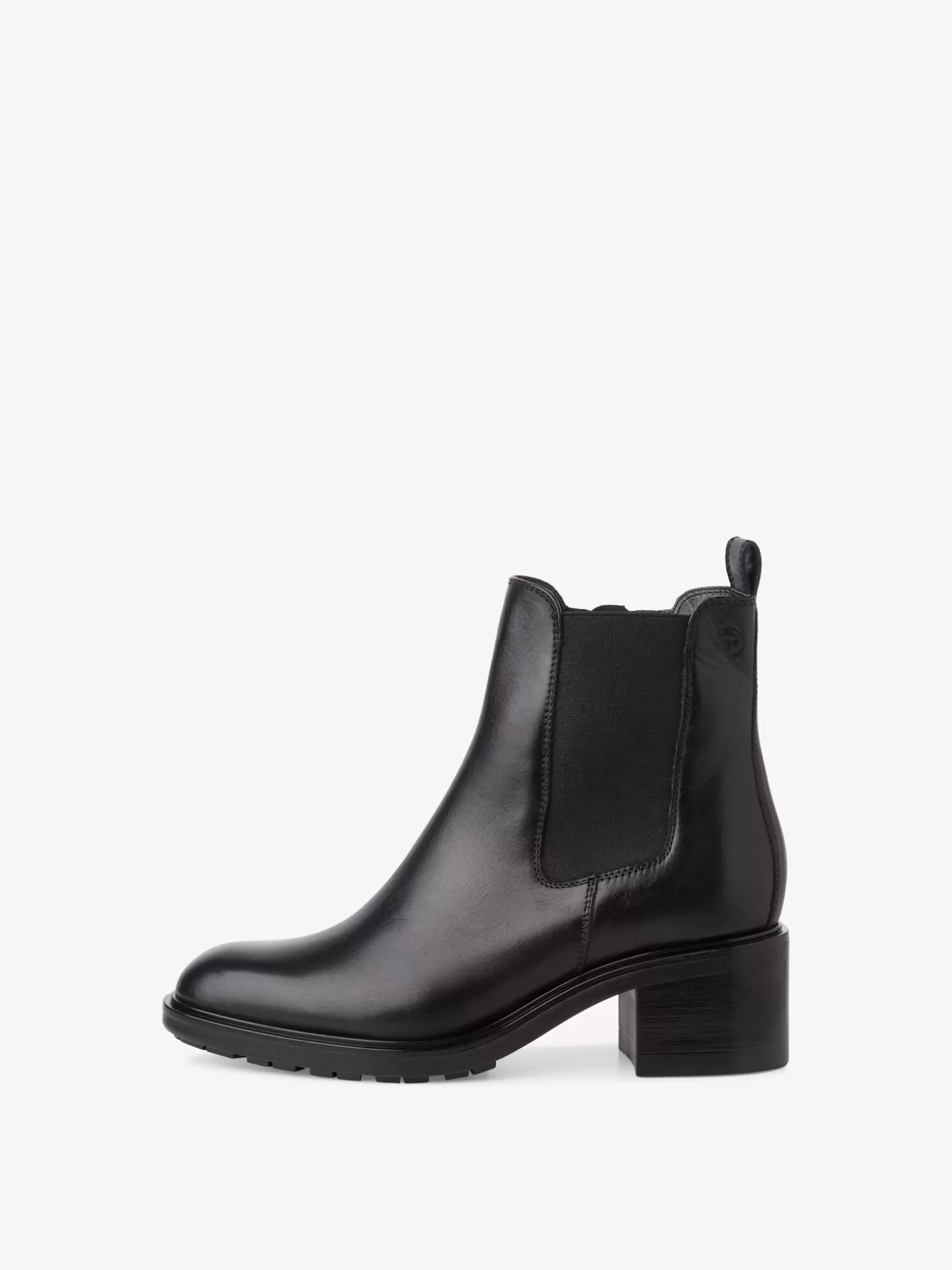 Tamaris Leder Chelsea Boot - schwarz