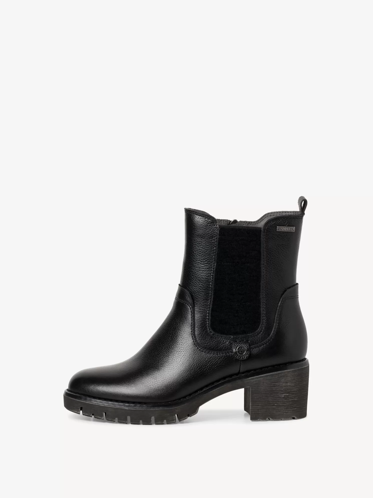 Tamaris Leder Chelsea Boot - schwarz