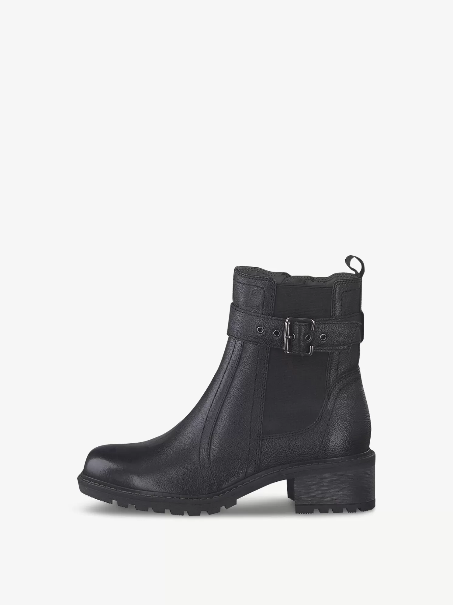 Tamaris Leder Chelsea Boot - schwarz