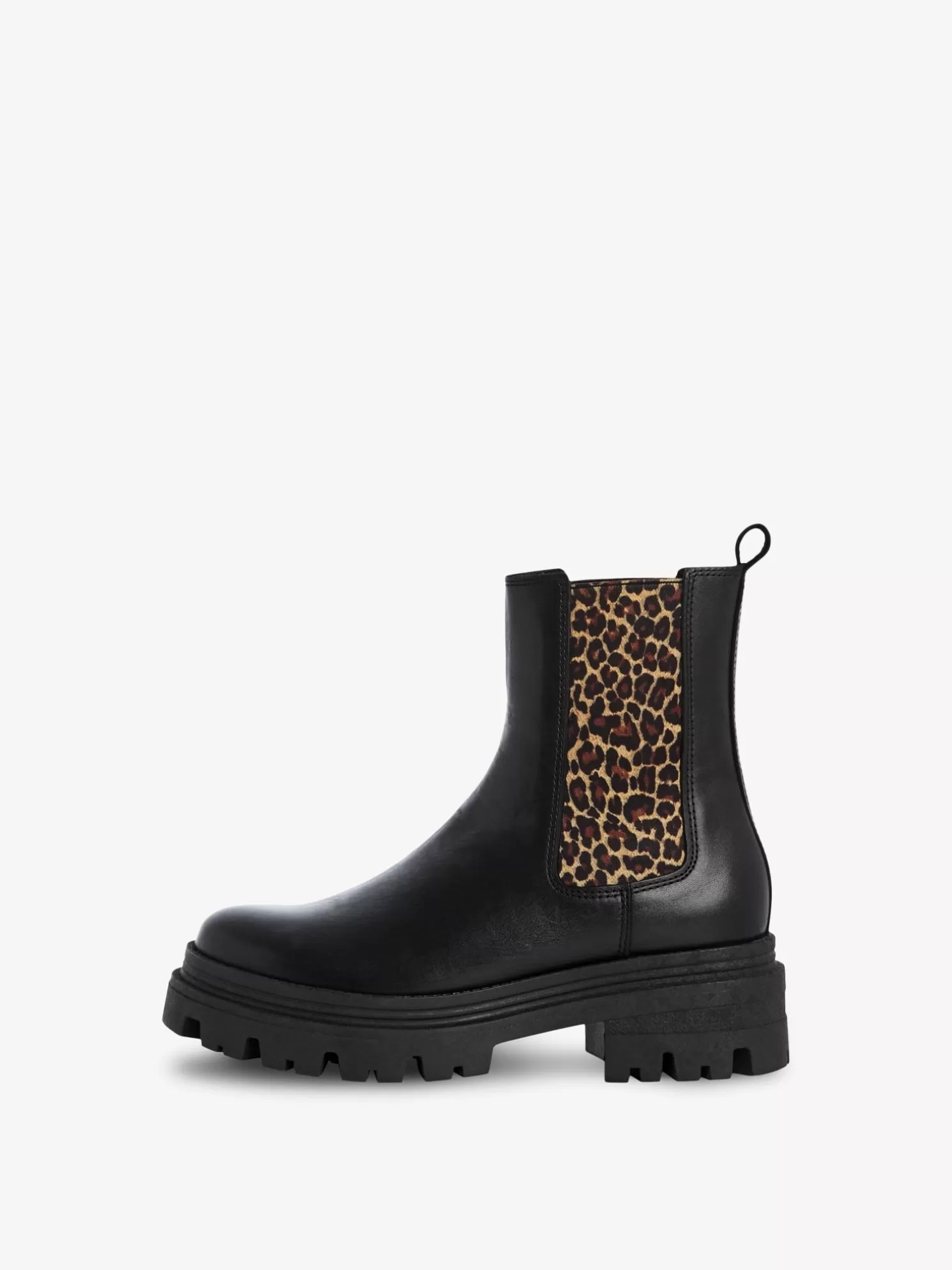 Tamaris Leder Chelsea Boot - schwarz