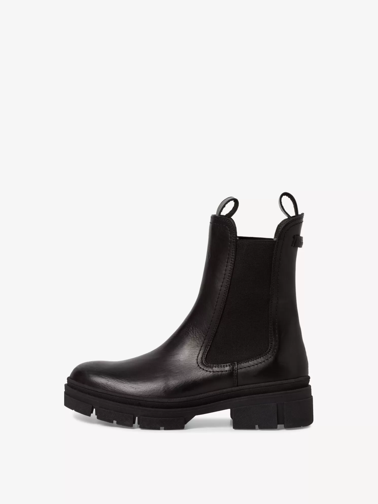 Tamaris Leder Chelsea Boot - schwarz