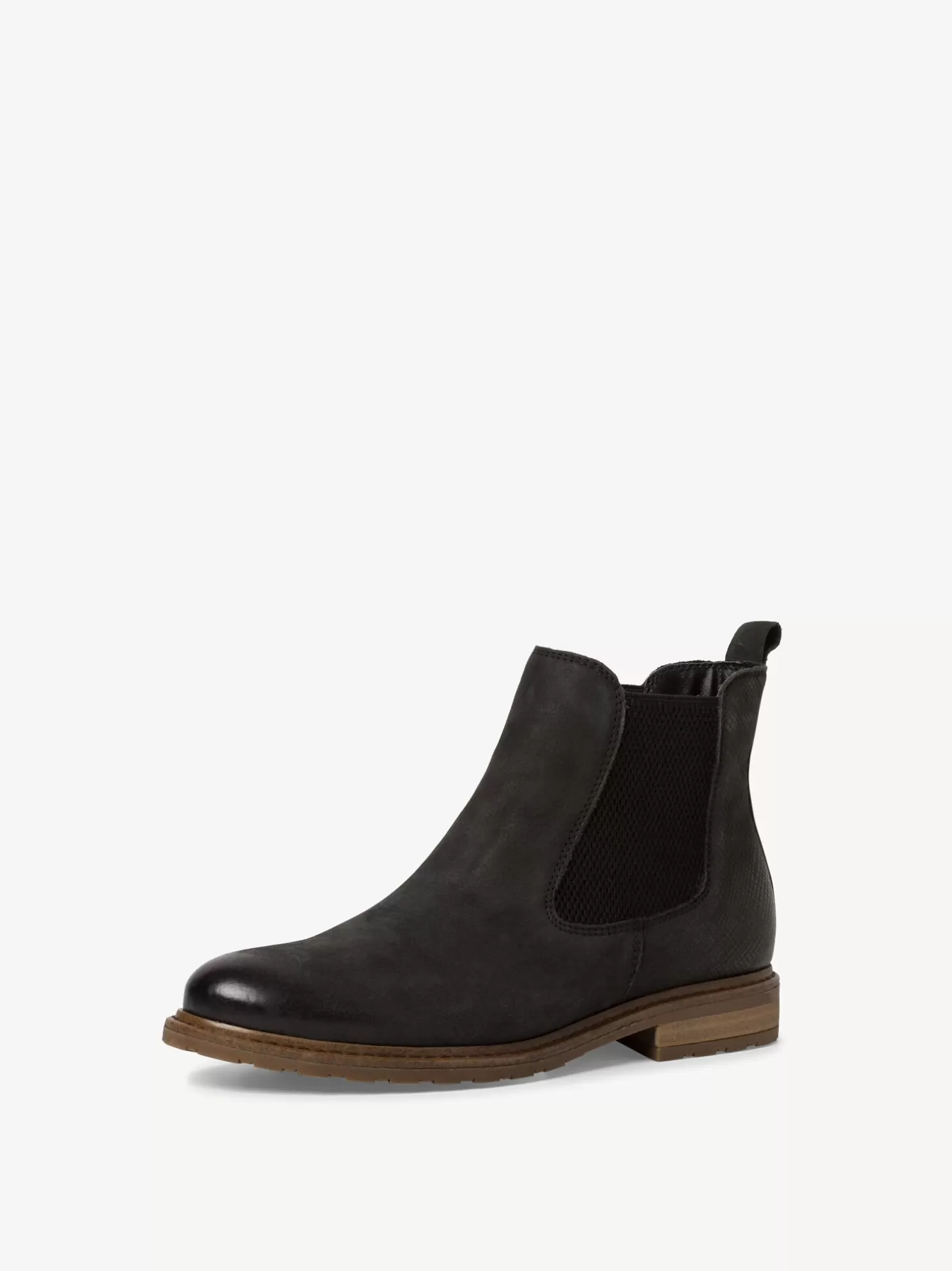 Tamaris Leder Chelsea Boot - schwarz