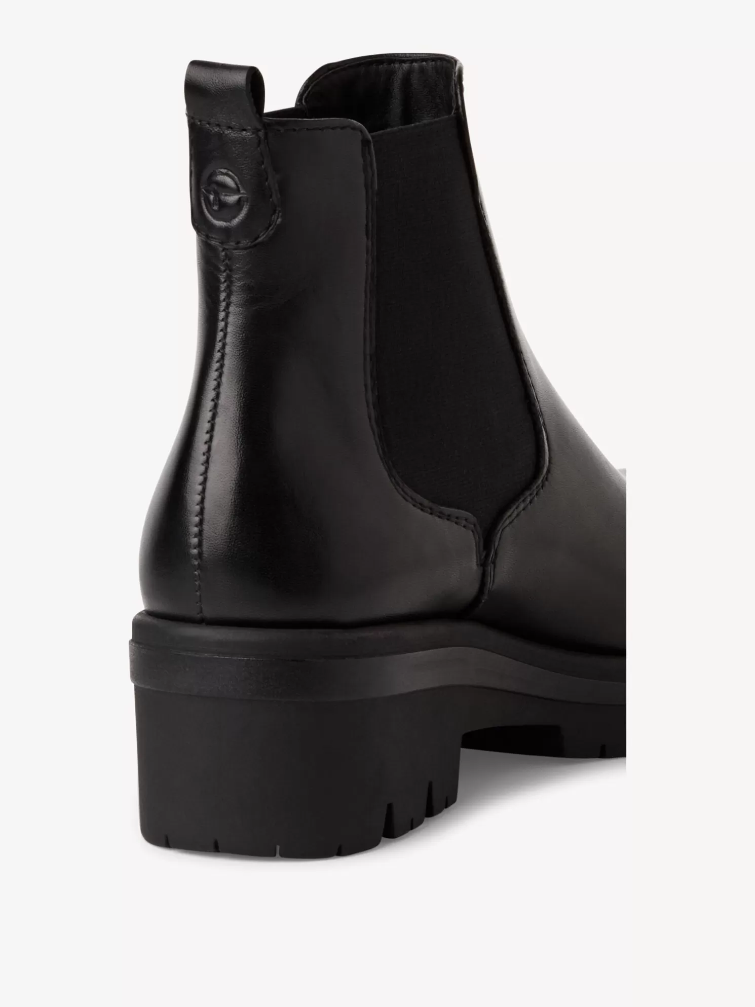 Tamaris Leder Chelsea Boot - schwarz