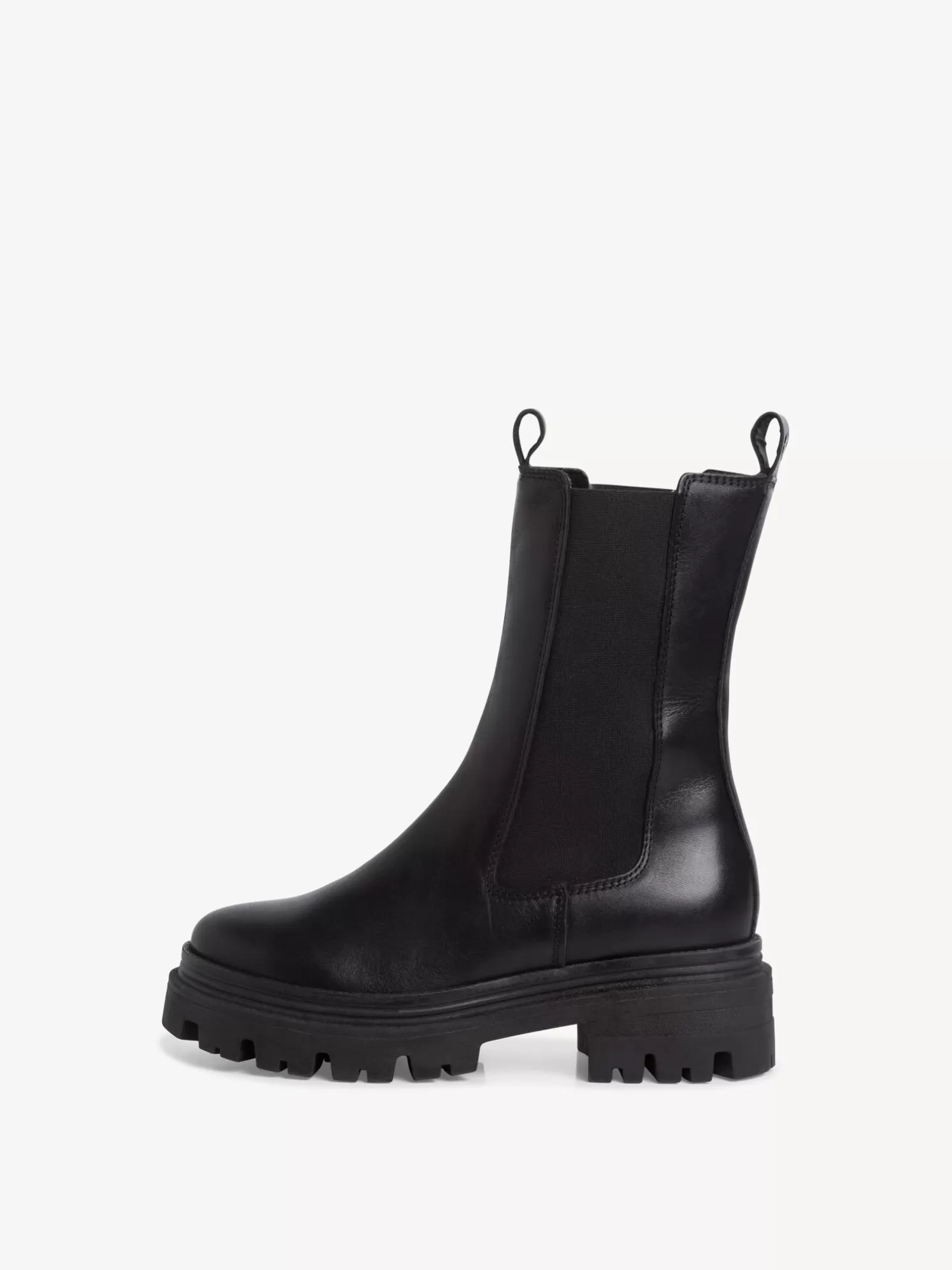 Tamaris Leder Chelsea Boot - schwarz