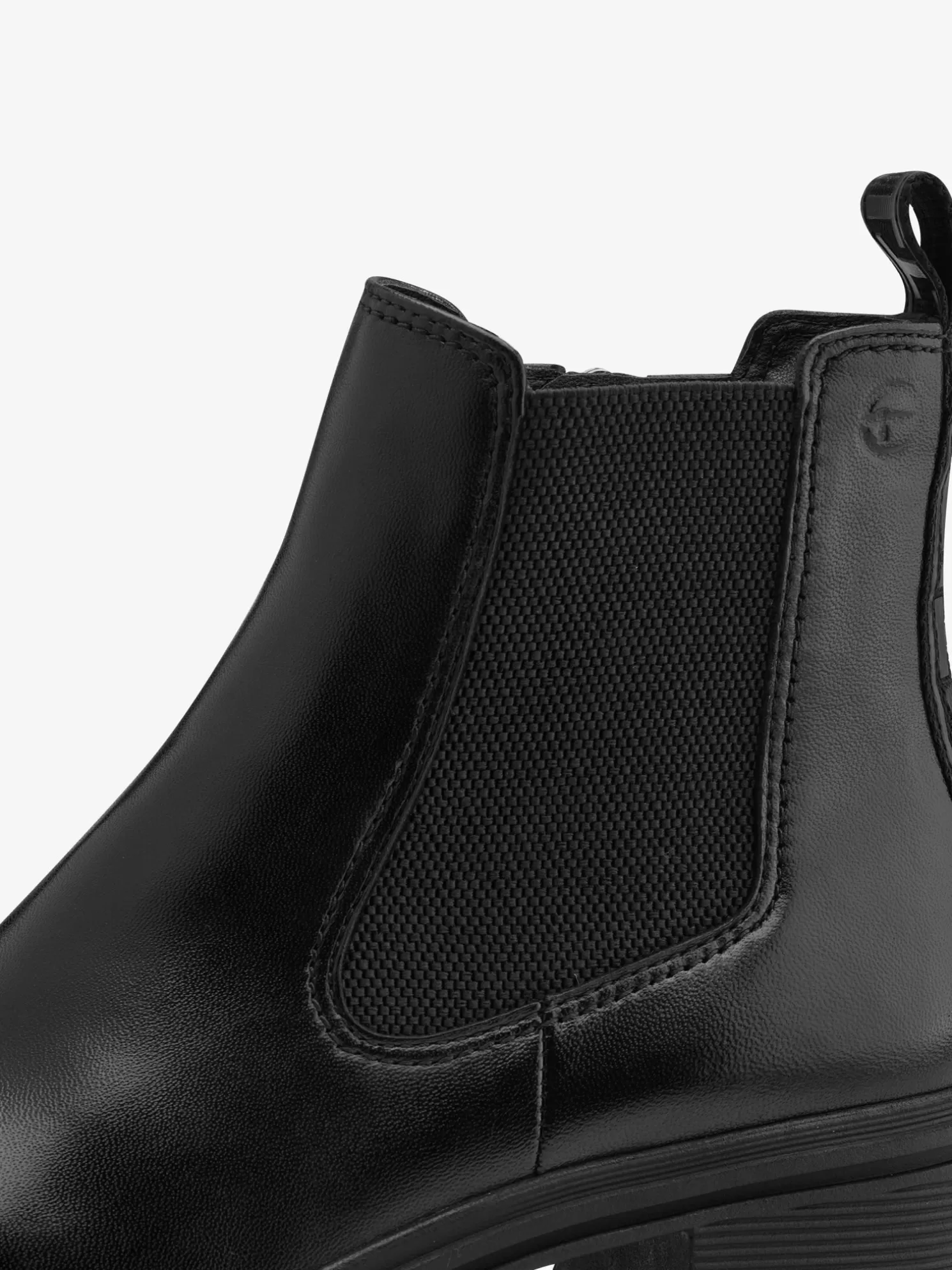 Tamaris Leder Chelsea Boot - schwarz