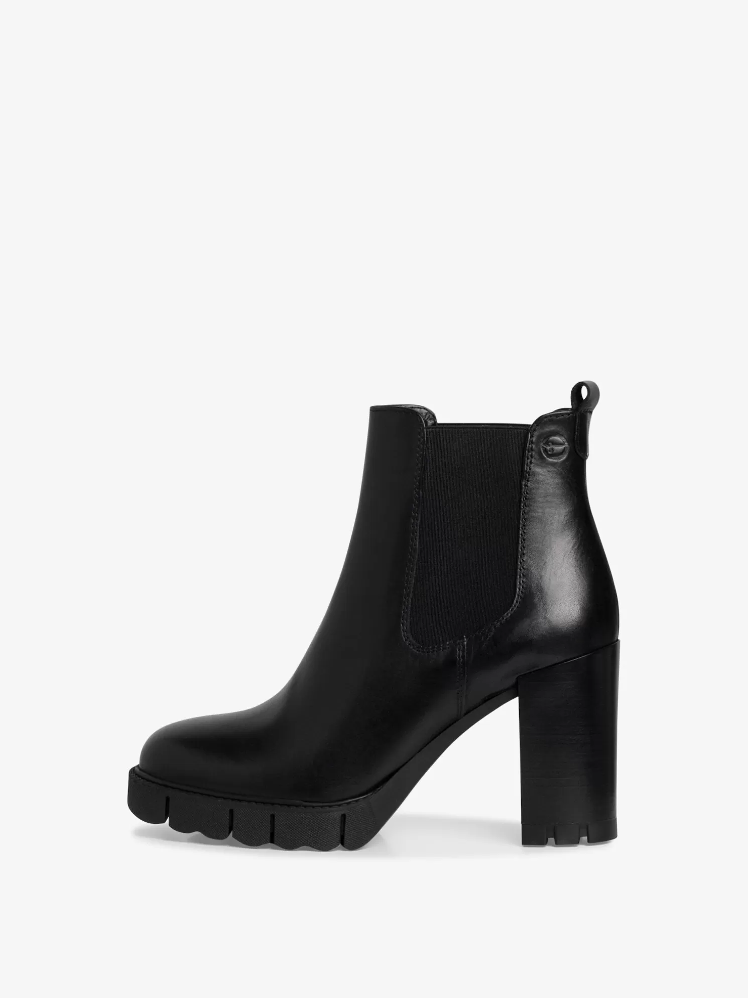 Tamaris Leder Chelsea Boot - schwarz