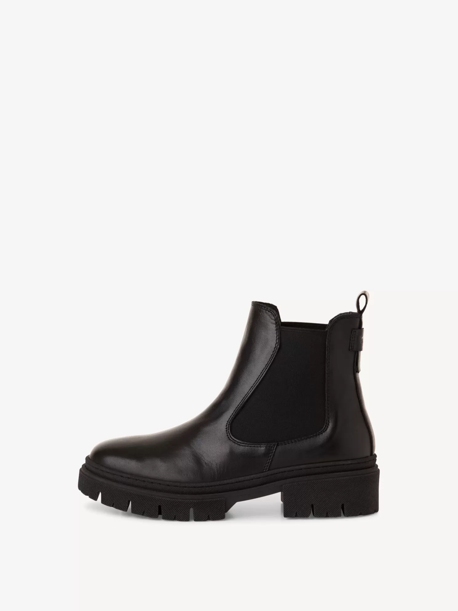 Tamaris Leder Chelsea Boot - schwarz