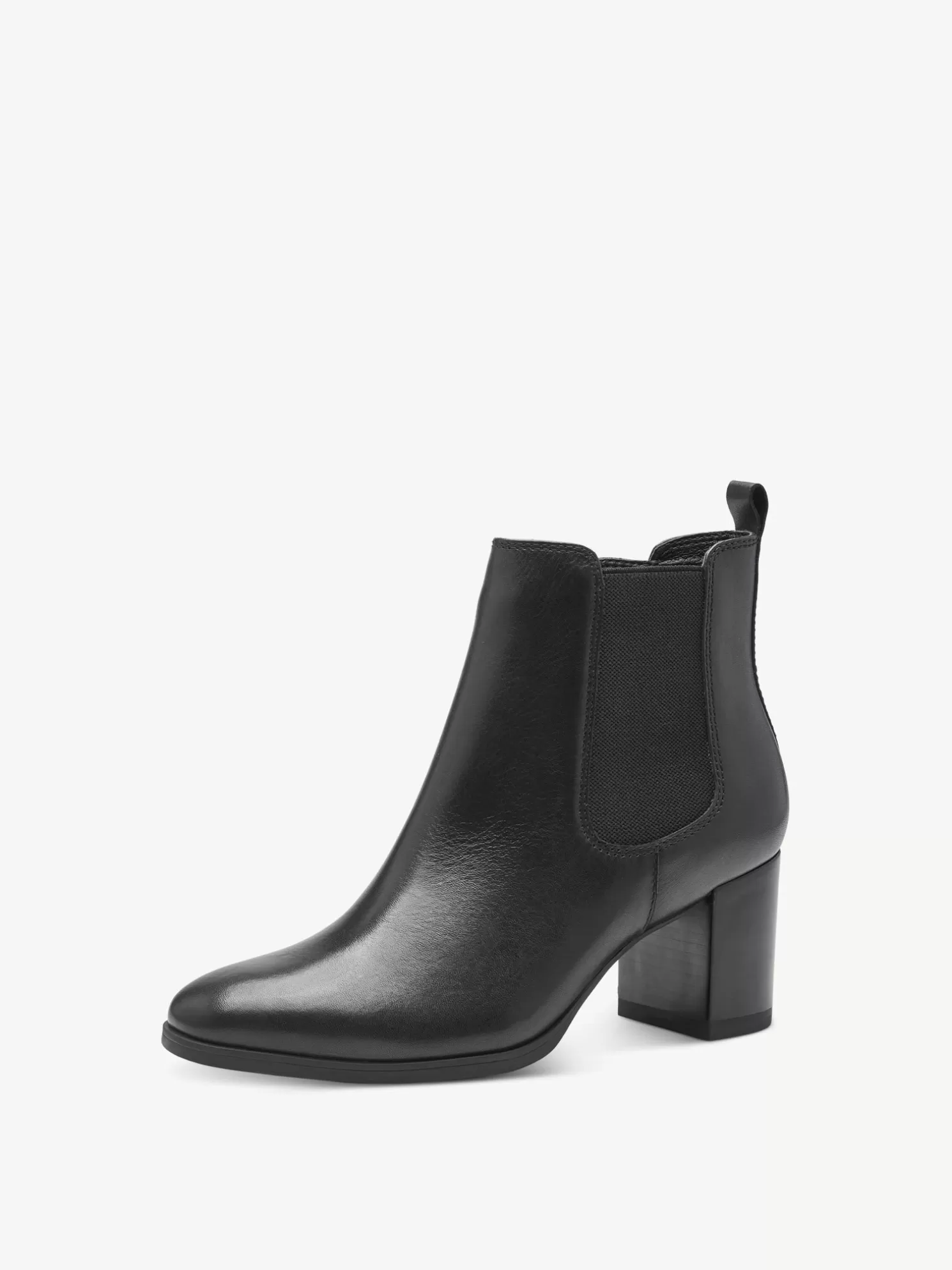 Tamaris Leder Chelsea Boot - schwarz