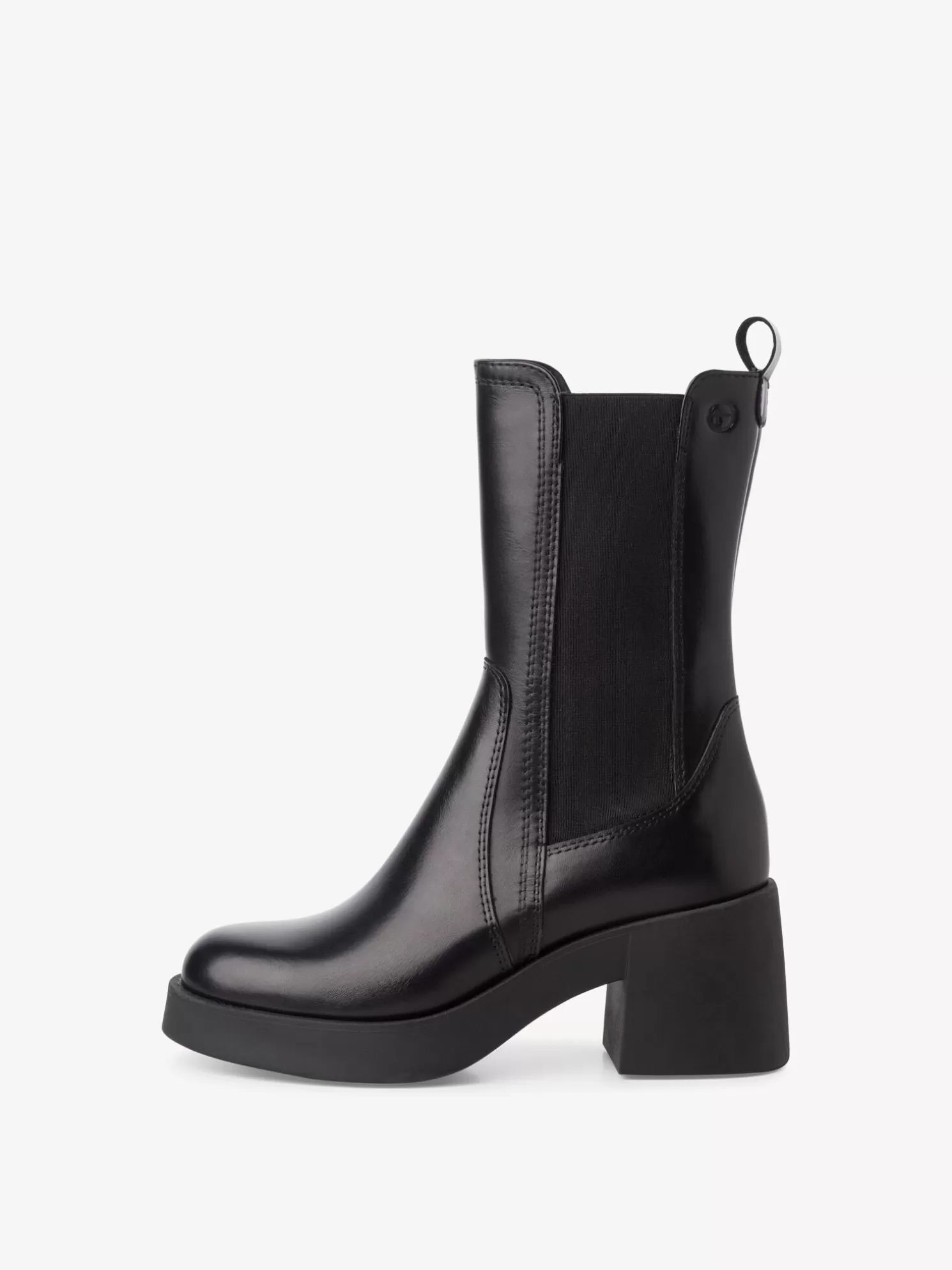 Tamaris Leder Chelsea Boot - schwarz