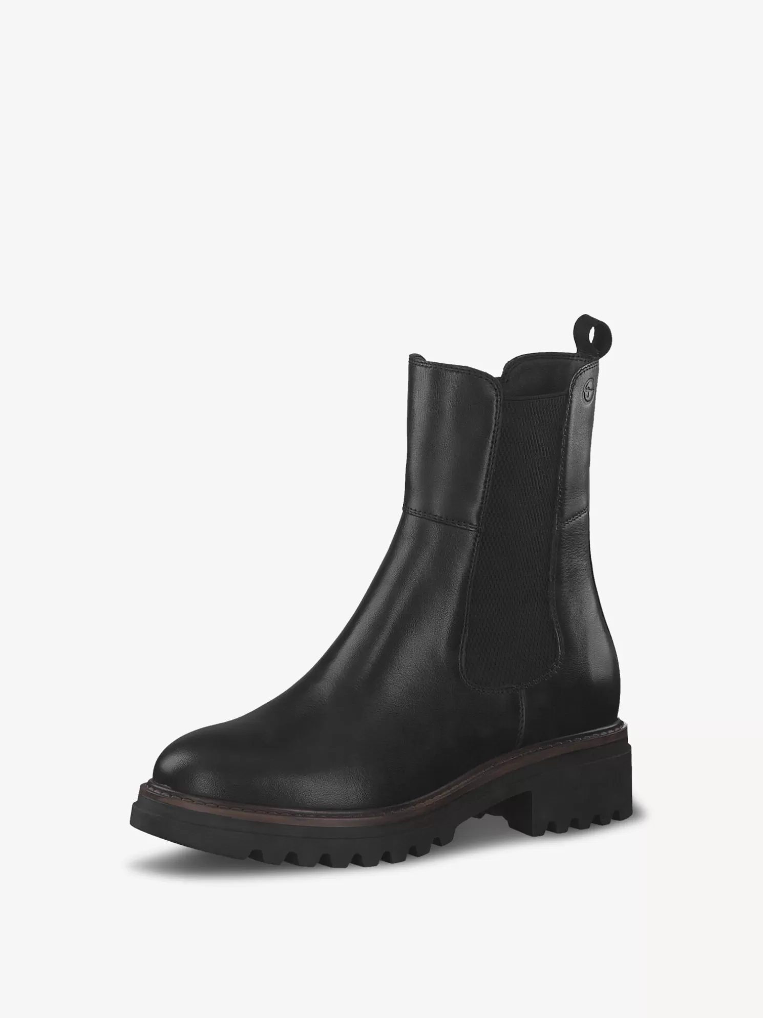 Tamaris Leder Chelsea Boot - schwarz