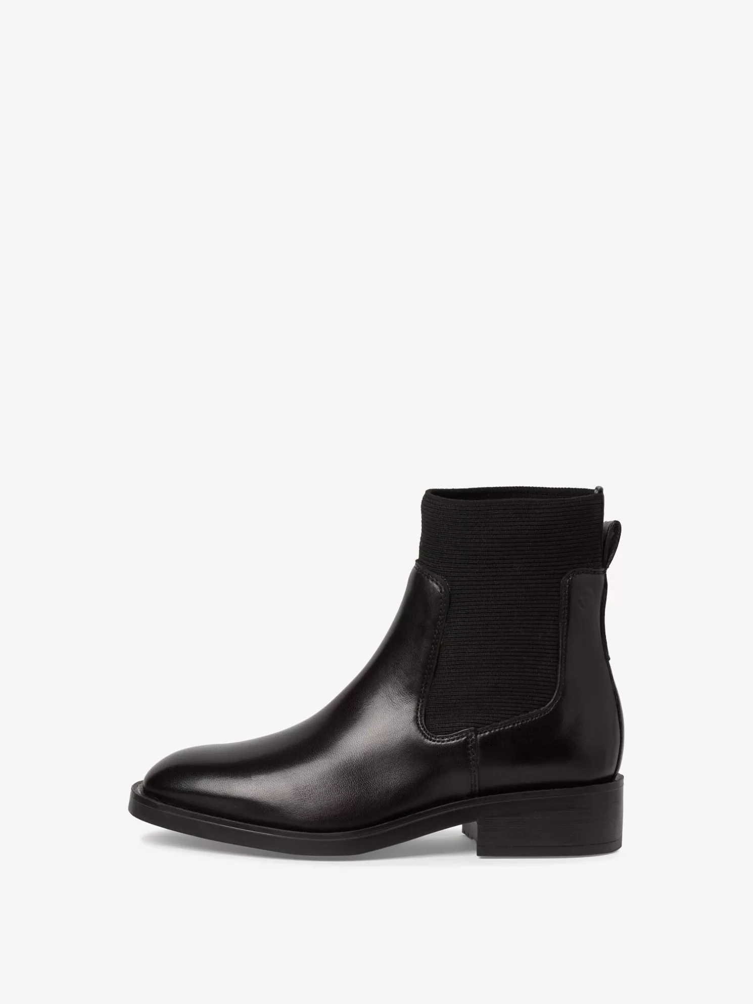 Tamaris Leder Chelsea Boot - schwarz