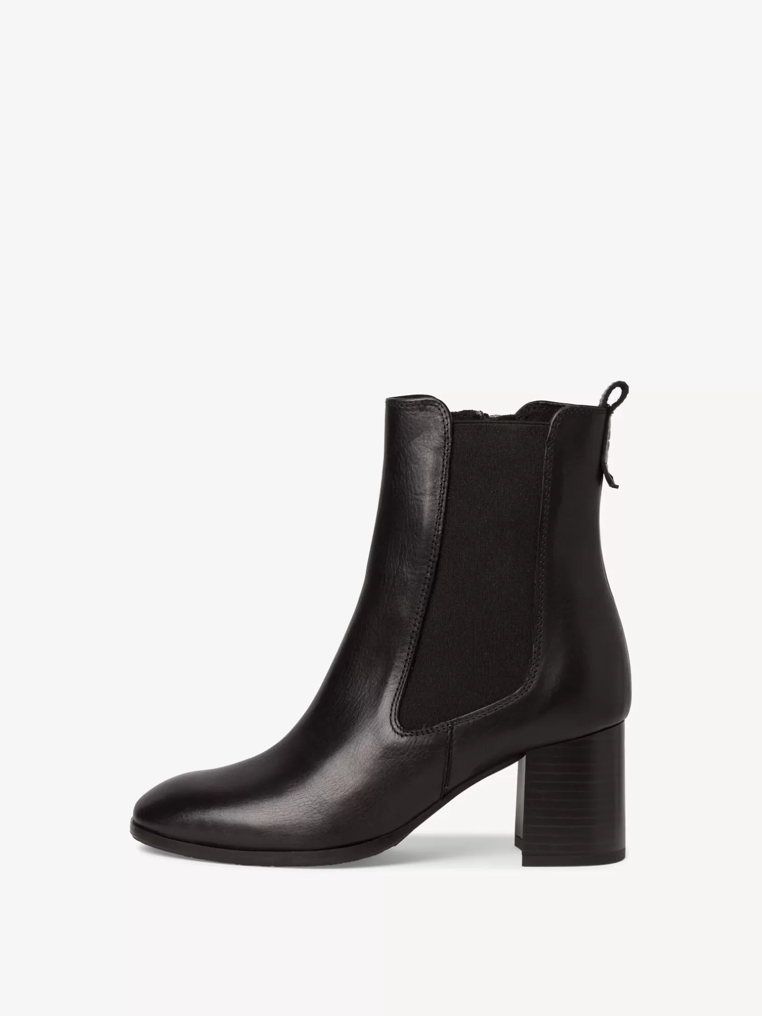 Tamaris Leder Chelsea Boot - schwarz