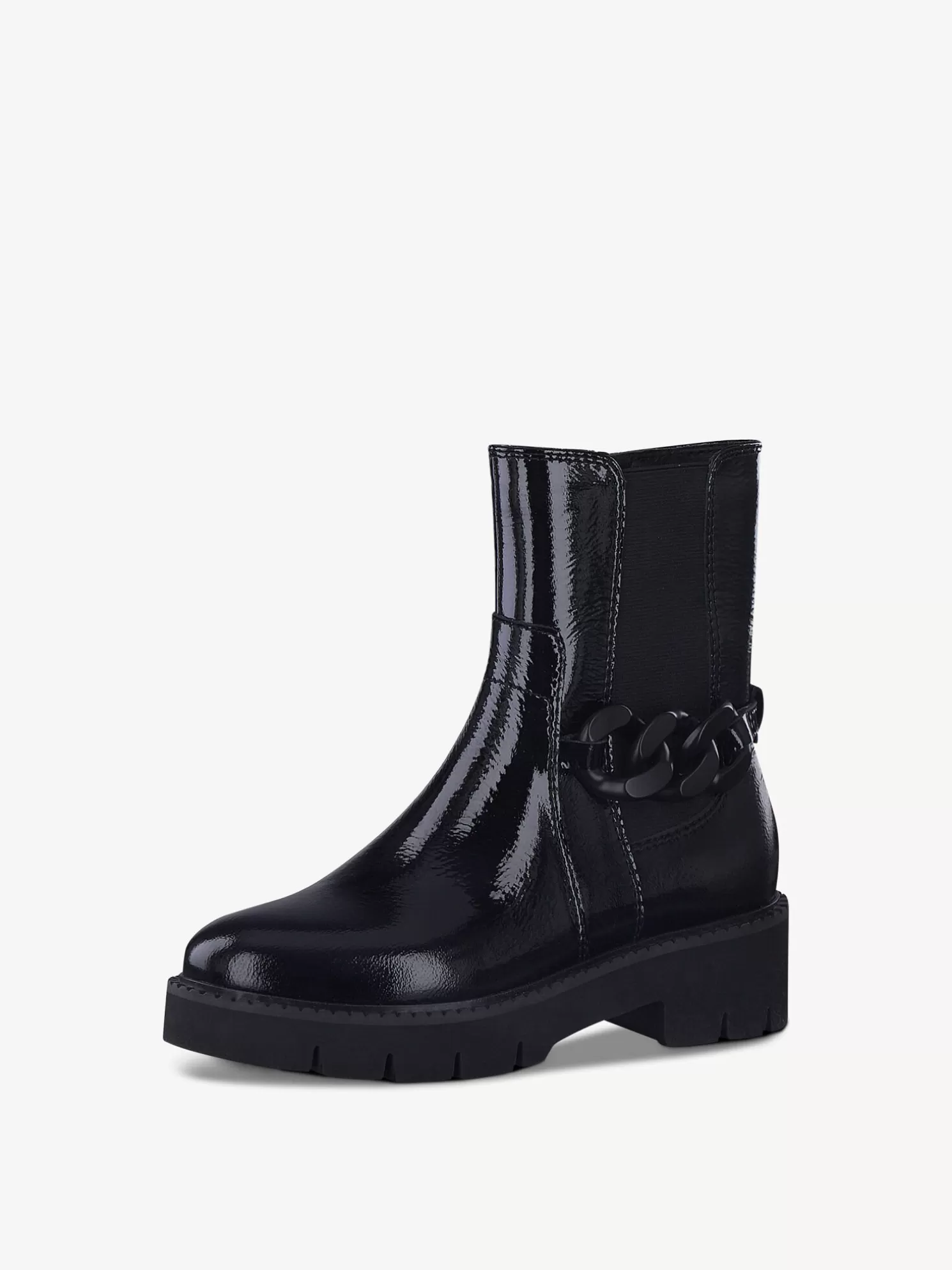 Tamaris Leder Chelsea Boot - schwarz