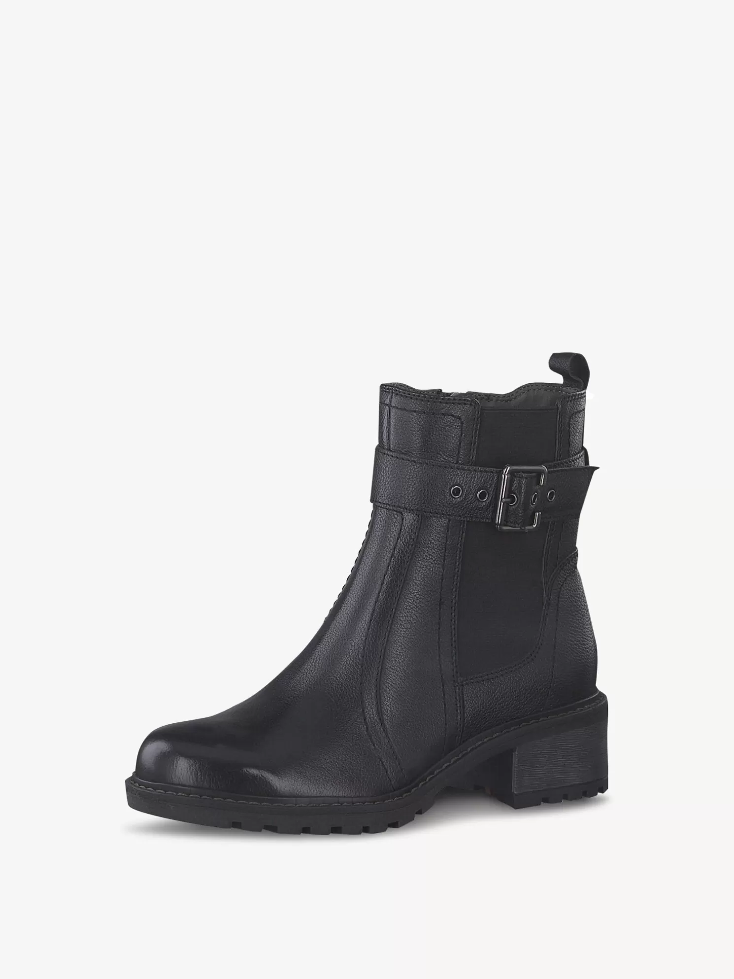 Tamaris Leder Chelsea Boot - schwarz