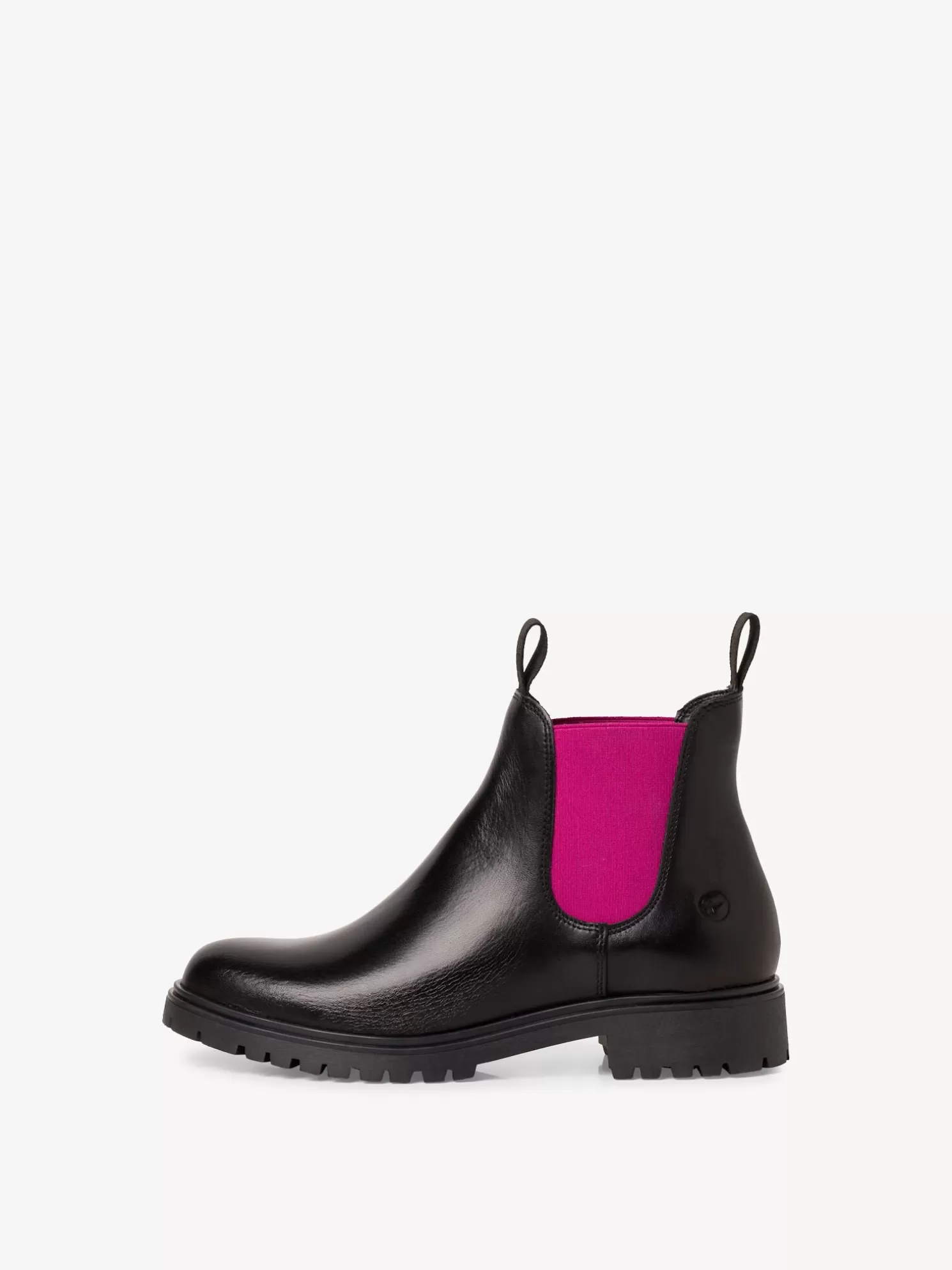 Tamaris Leder Chelsea Boot - schwarz