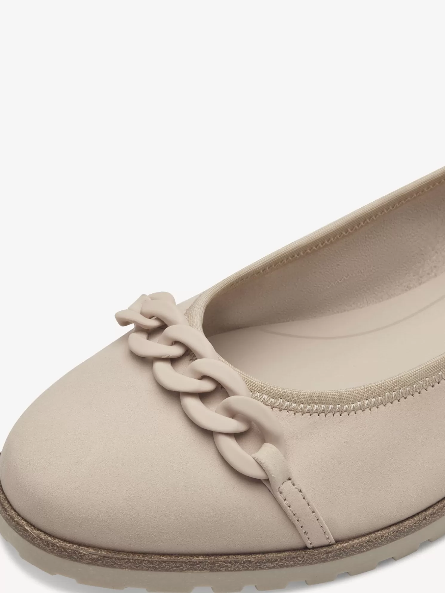 Tamaris Lederballerina - beige