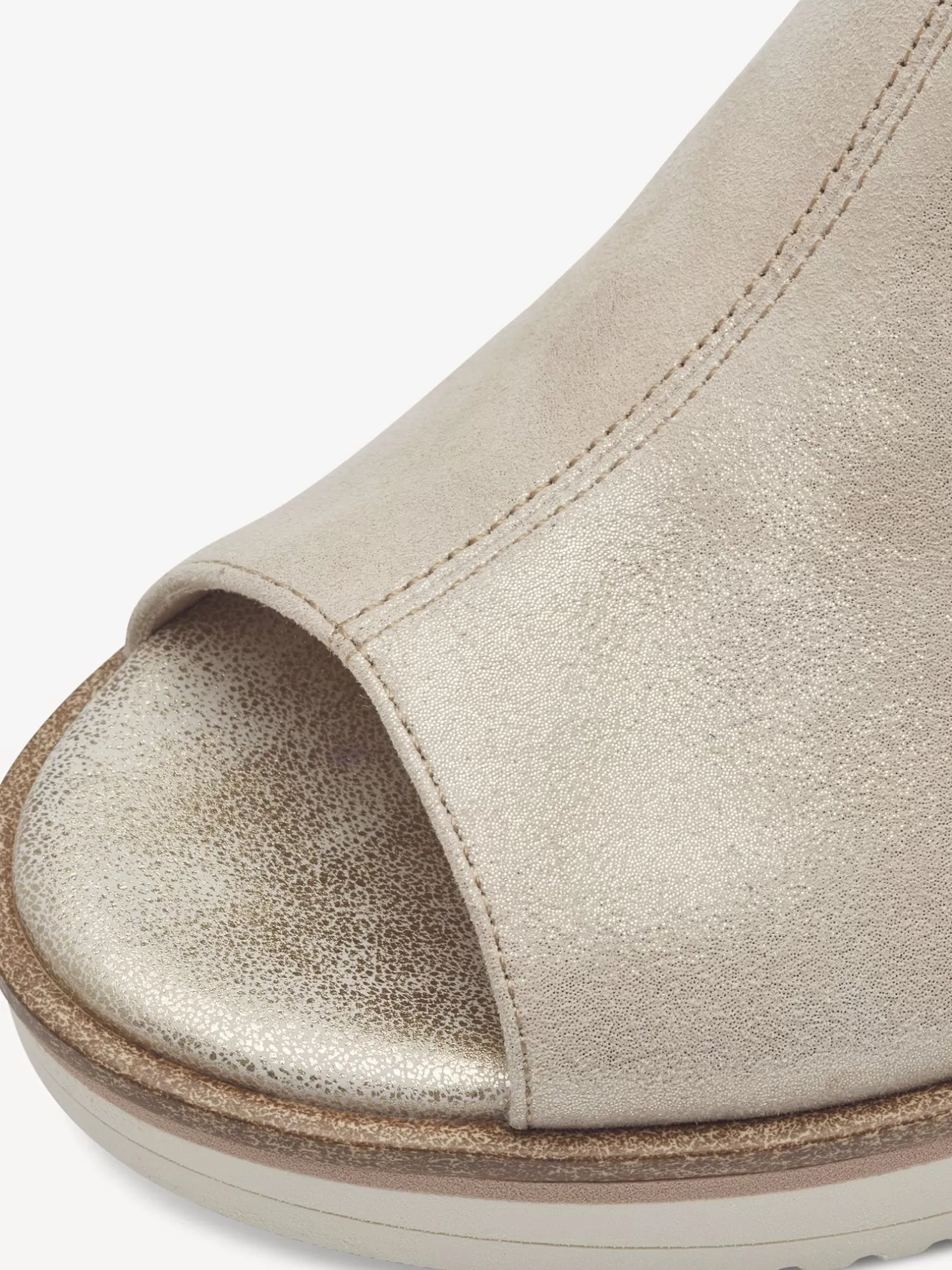 Tamaris Lederpantolette - beige