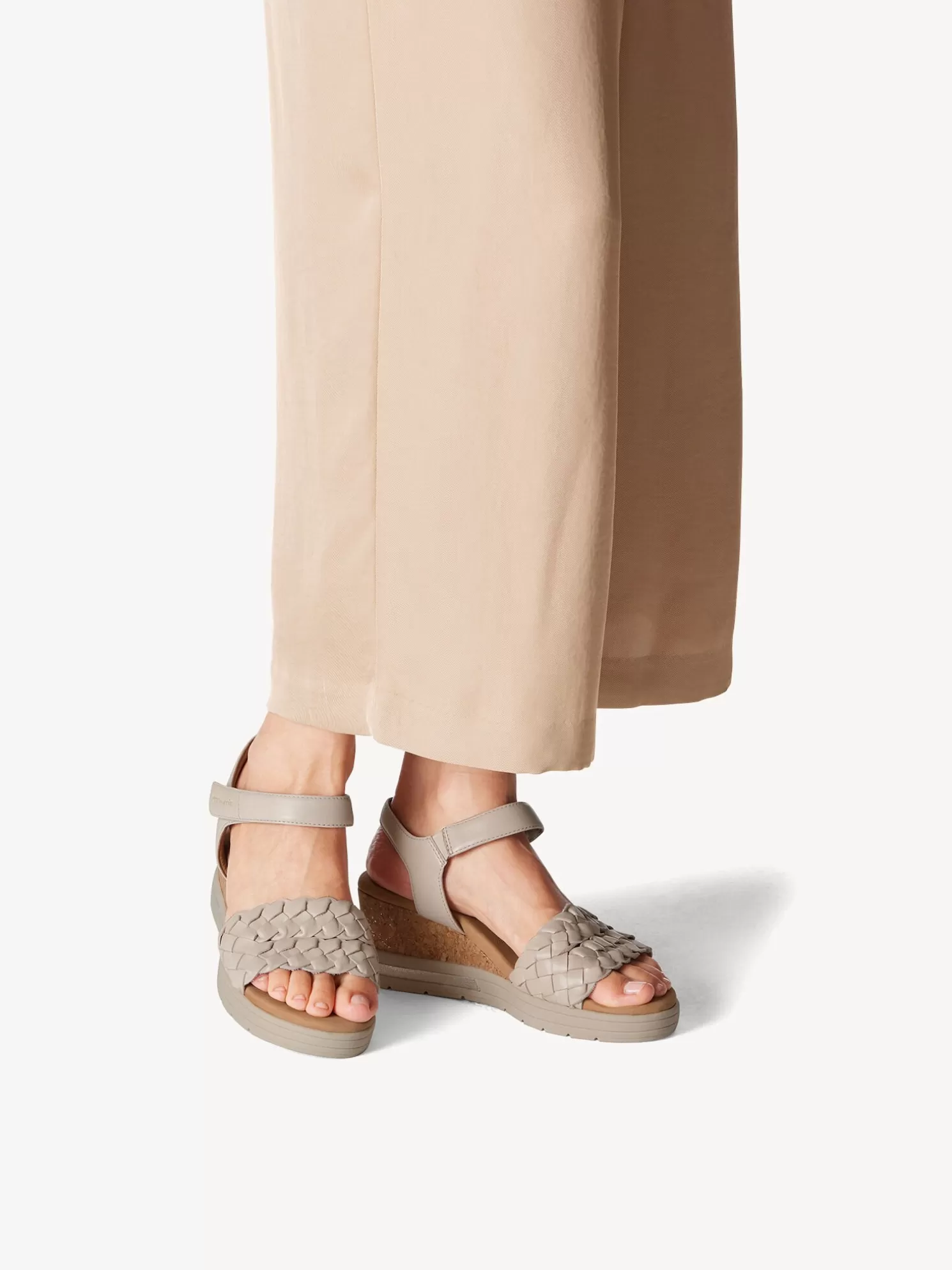 Tamaris Ledersandalette - beige