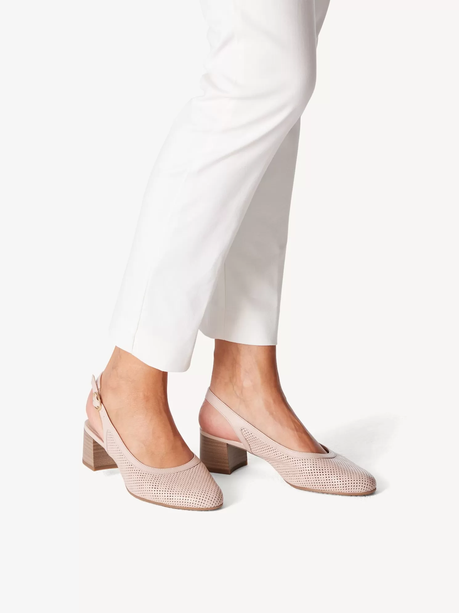 Tamaris Lederslingpumps - rosa