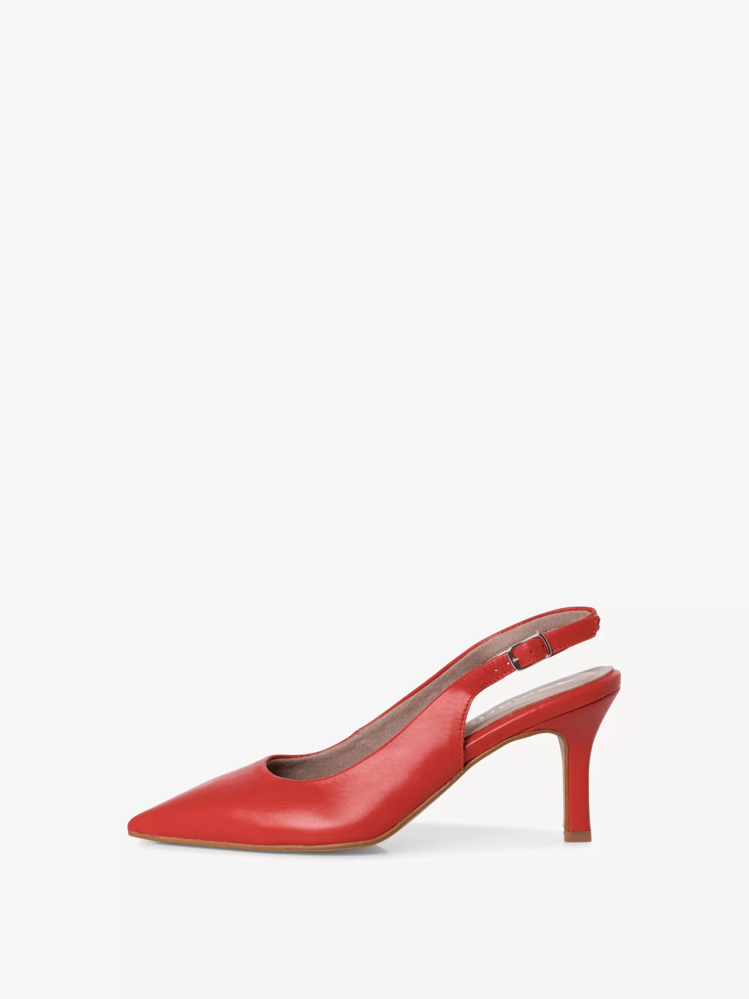 Tamaris Lederslingpumps - rot