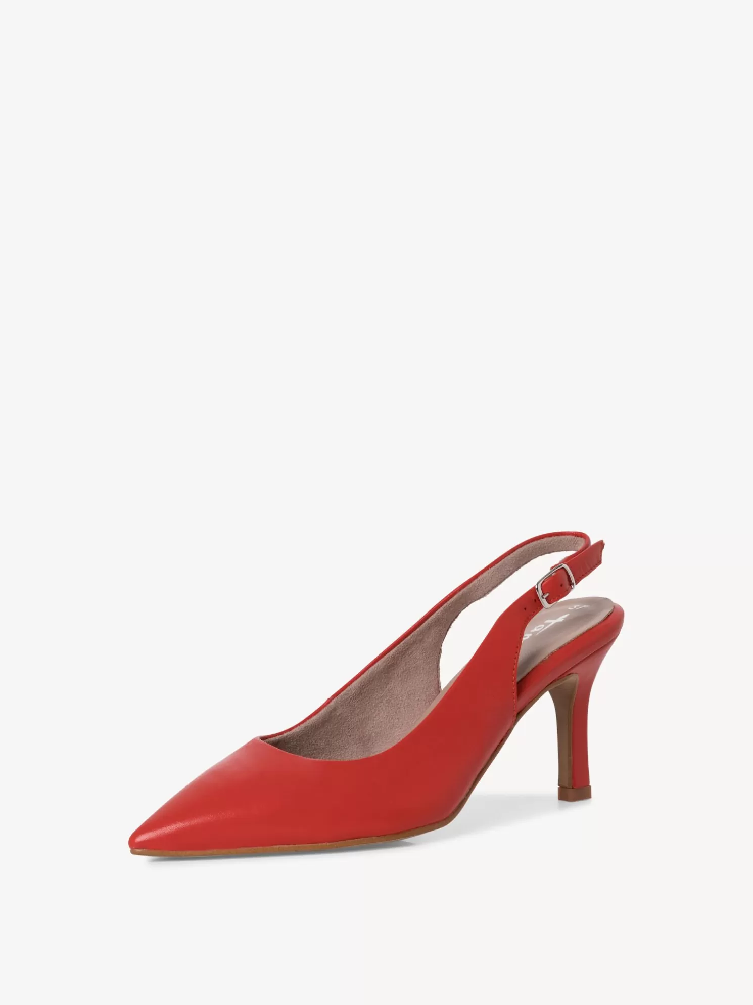 Tamaris Lederslingpumps - rot