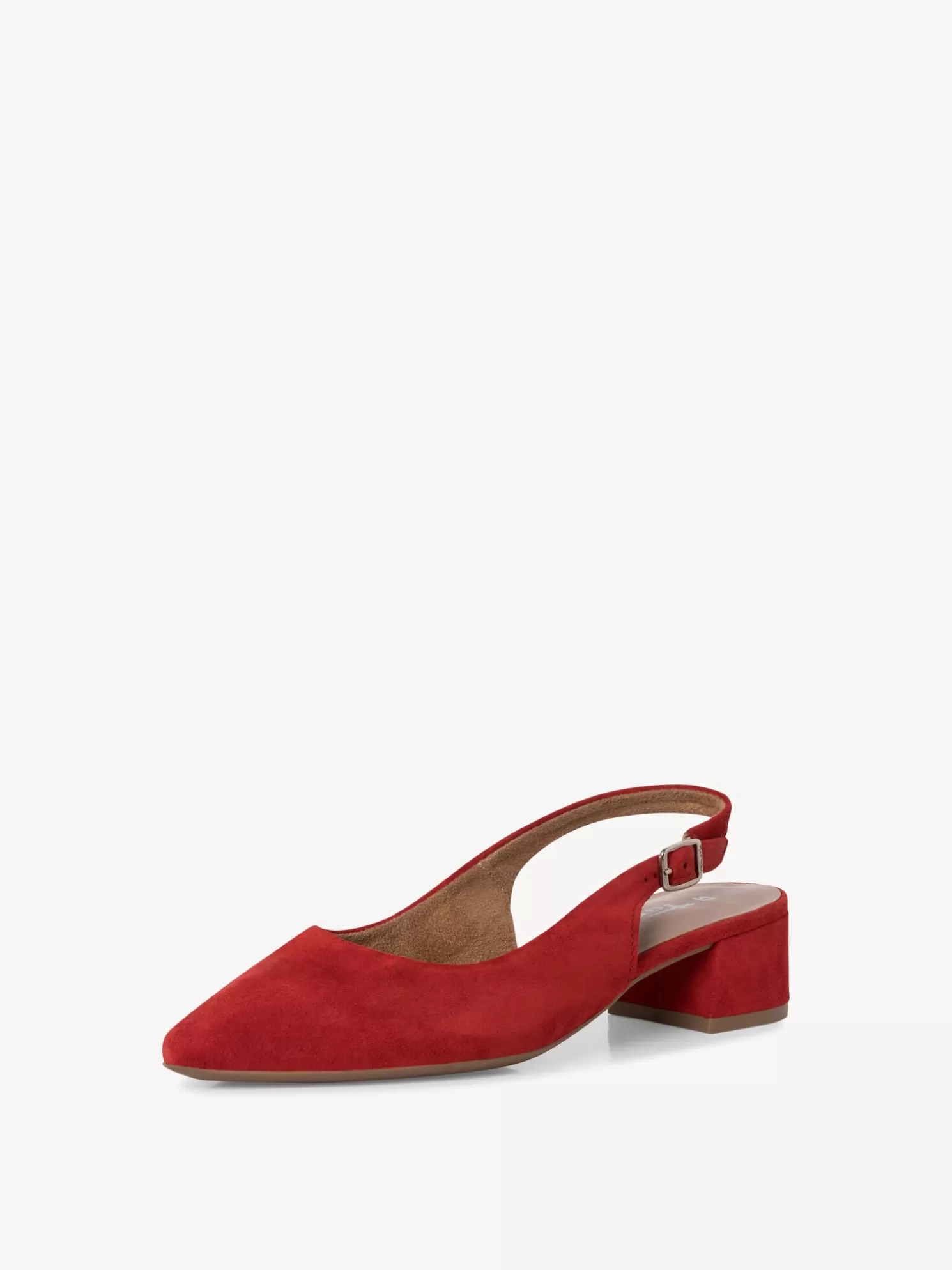 Tamaris Lederslingpumps - rot