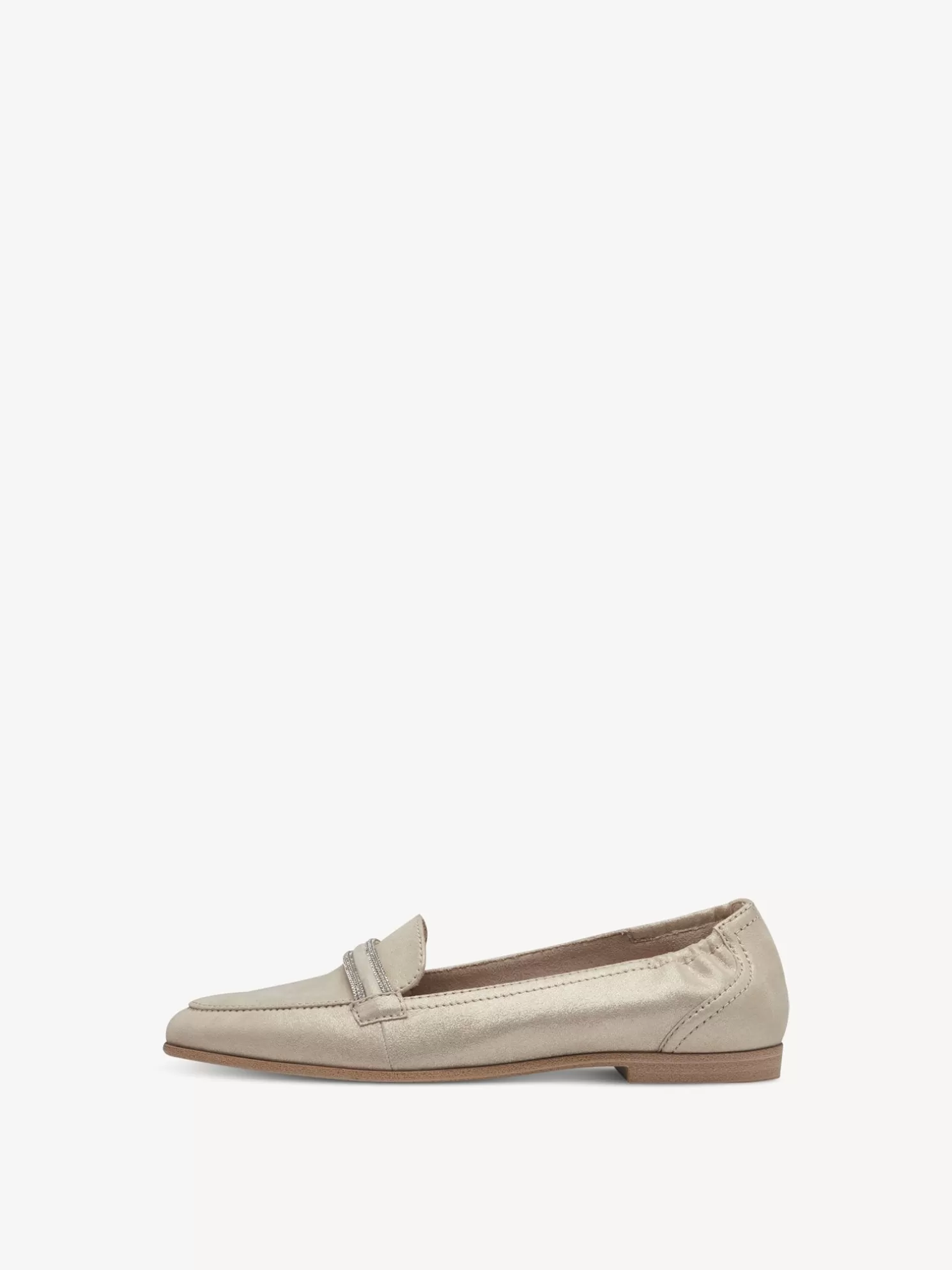 Tamaris Lederslipper - beige