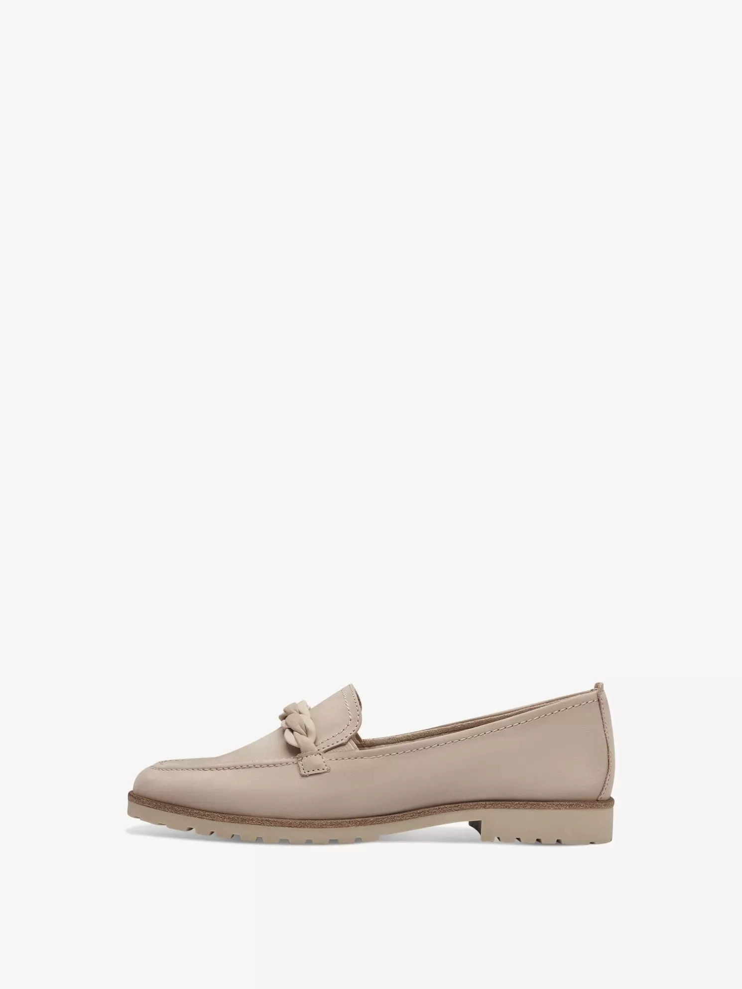 Tamaris Lederslipper - beige