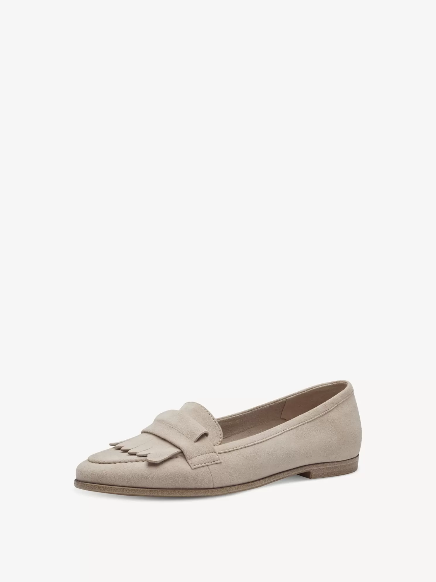 Tamaris Lederslipper - beige