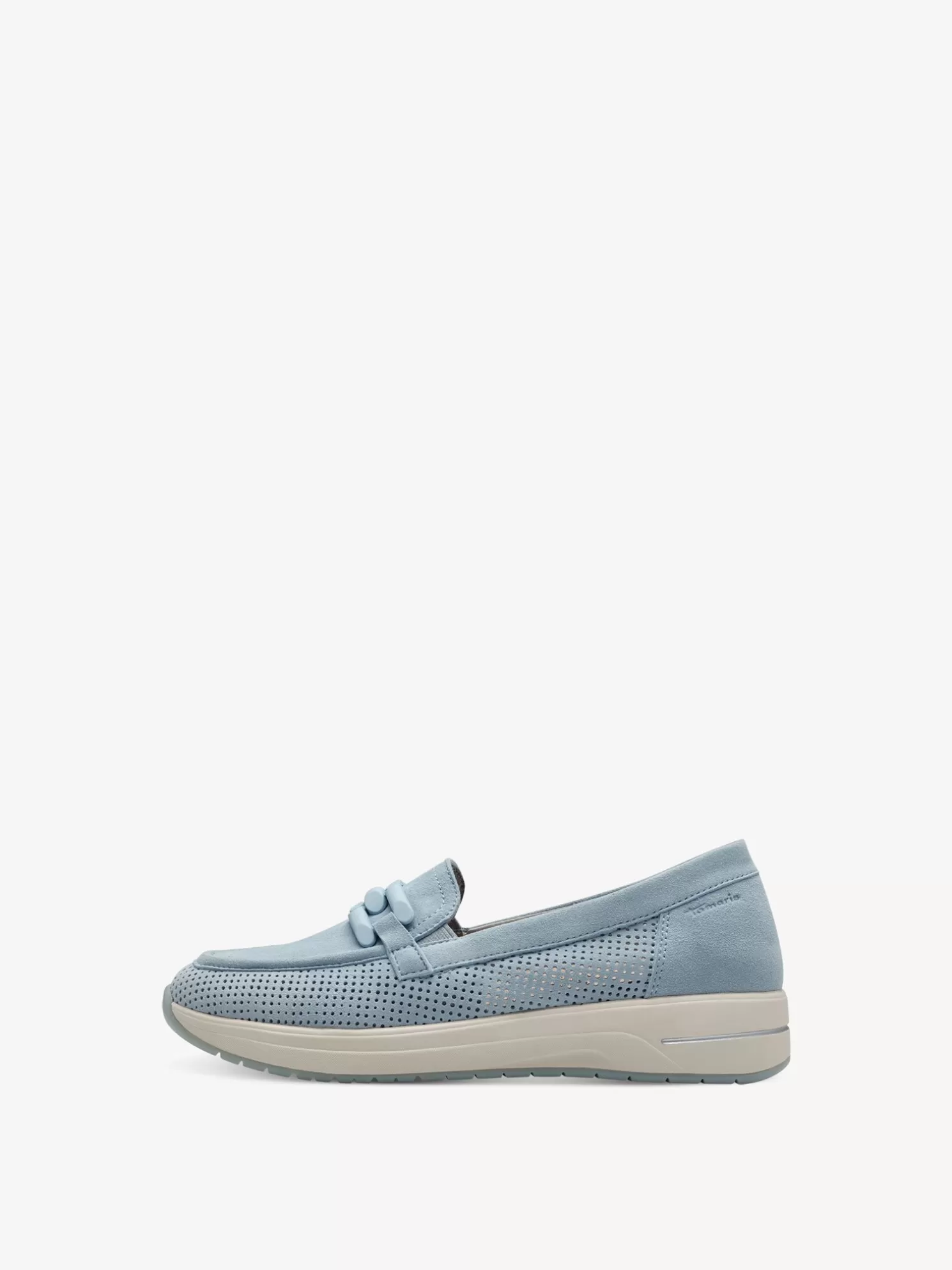 Tamaris Lederslipper - blau