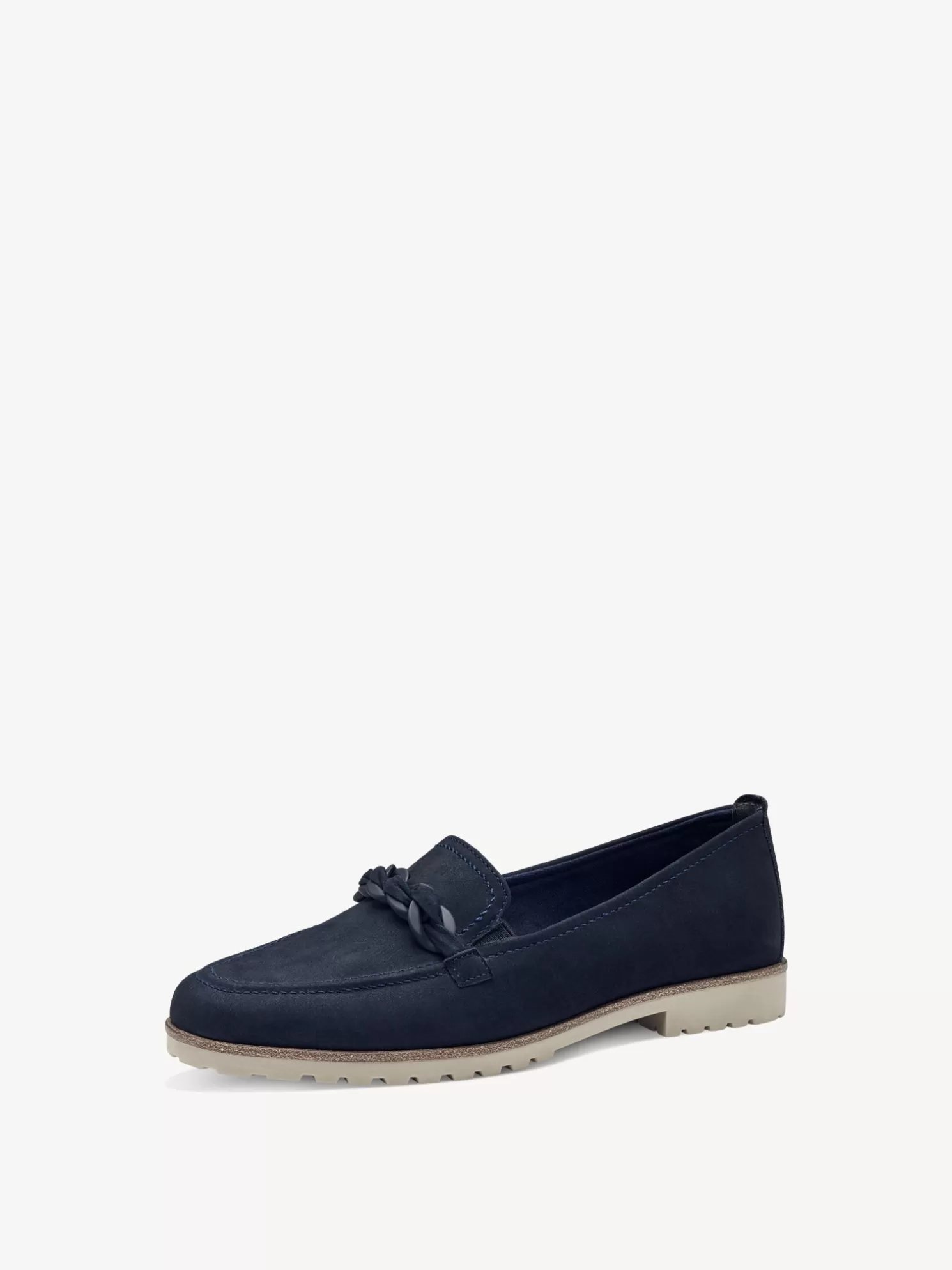 Tamaris Lederslipper - blau