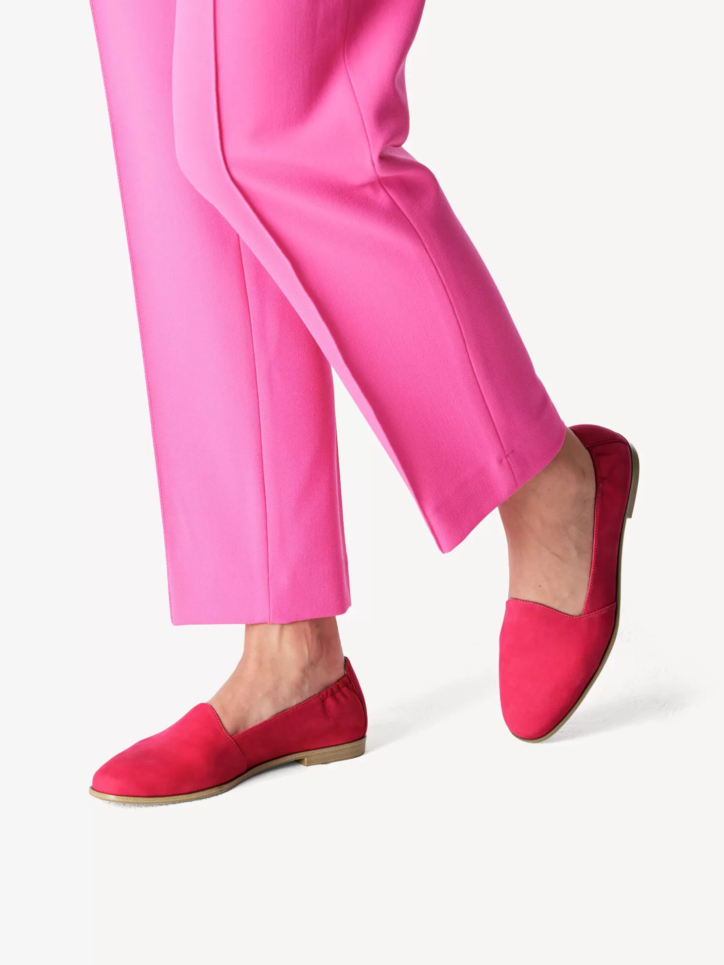 Tamaris Lederslipper - pink