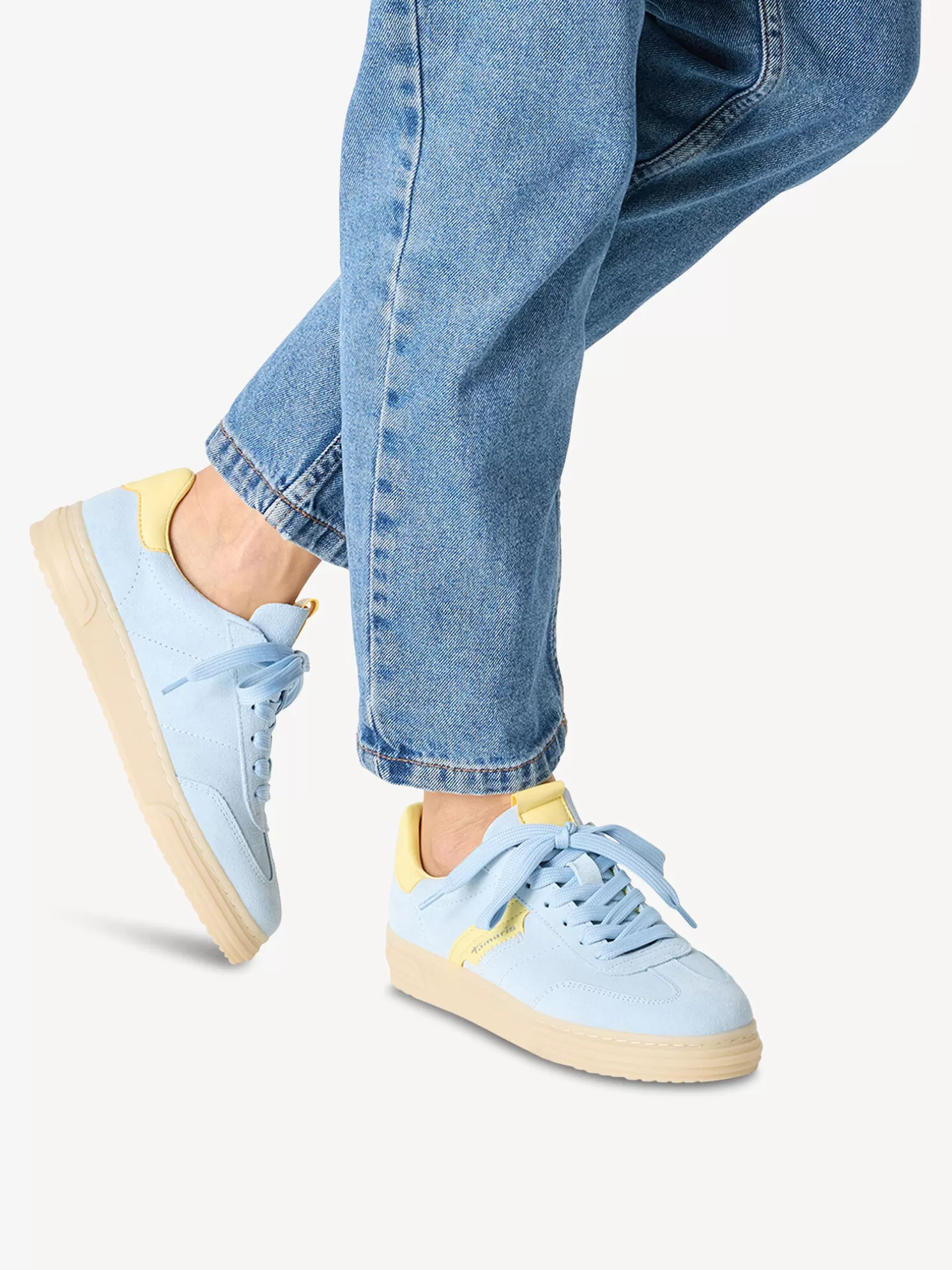 Tamaris Ledersneaker - blau