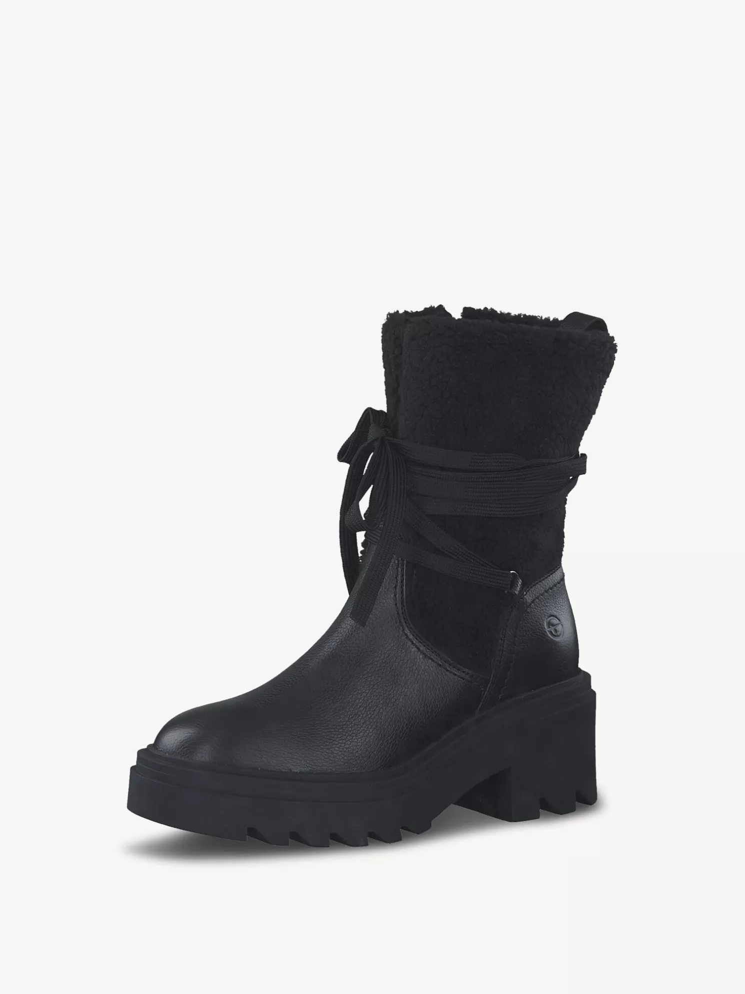 Tamaris Lederstiefelette - schwarz Warmfutter